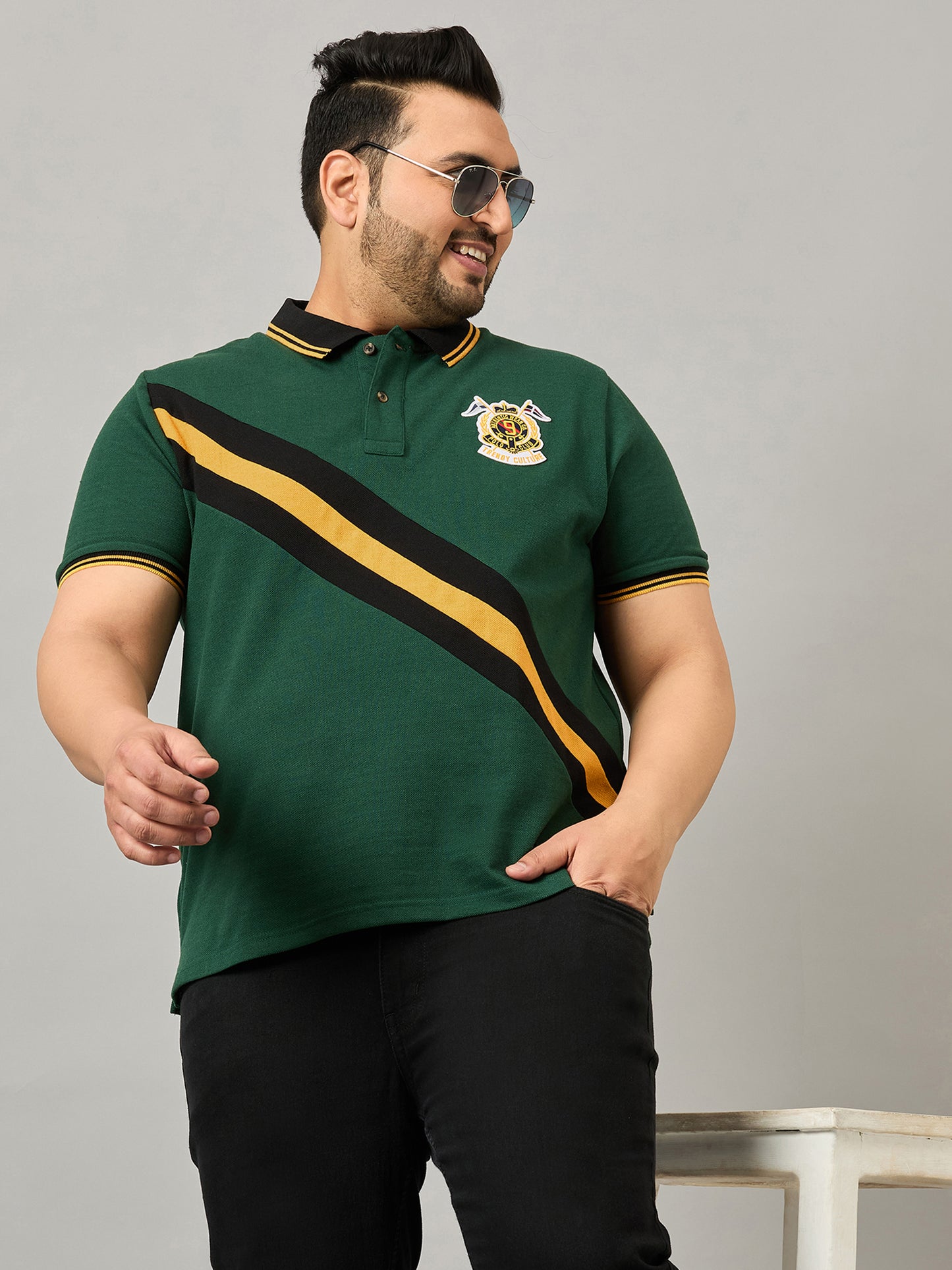 Austivo Men's Polo Neck T-shirt