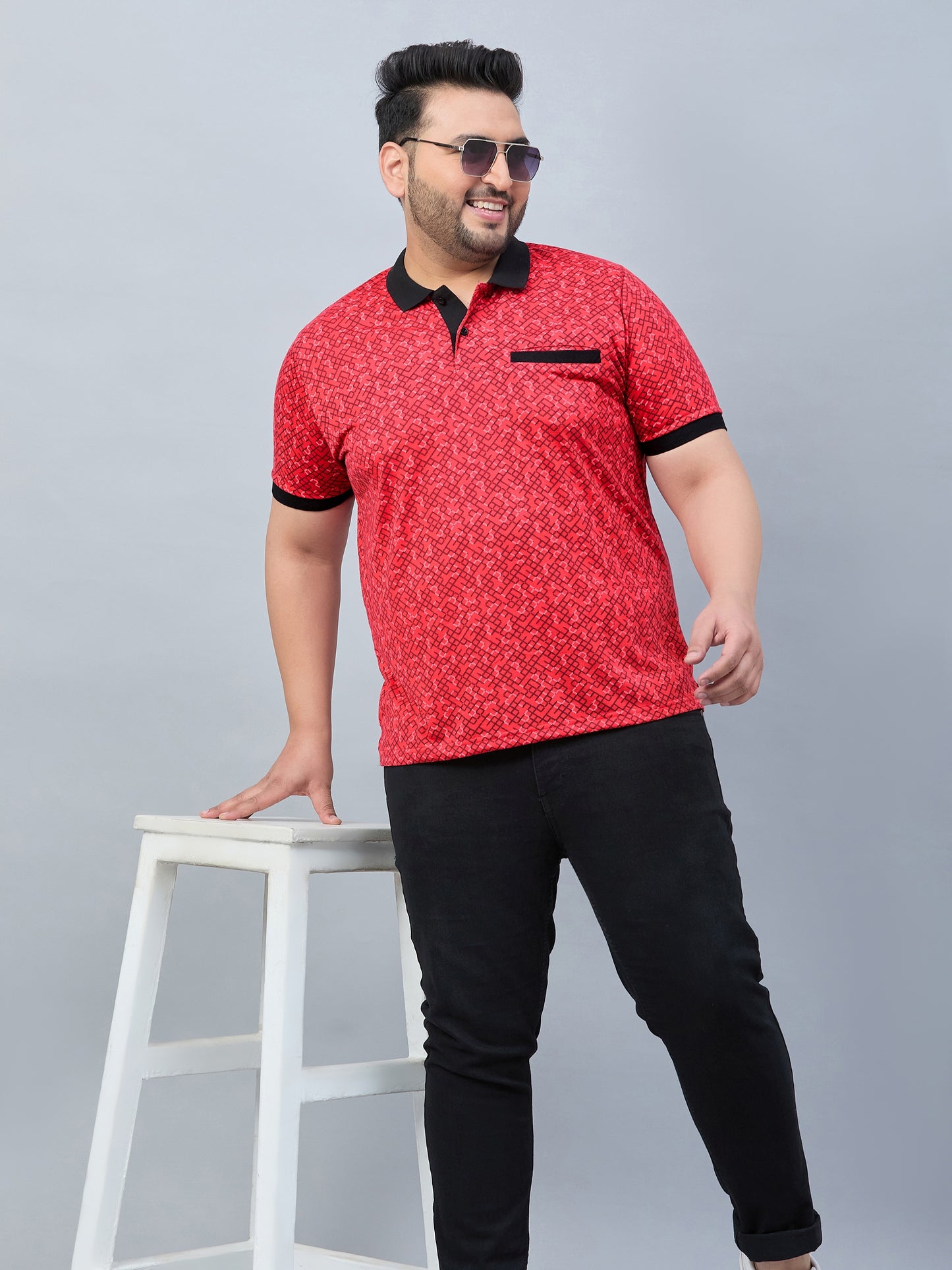 Austivo Men's Polo Neck T-shirt