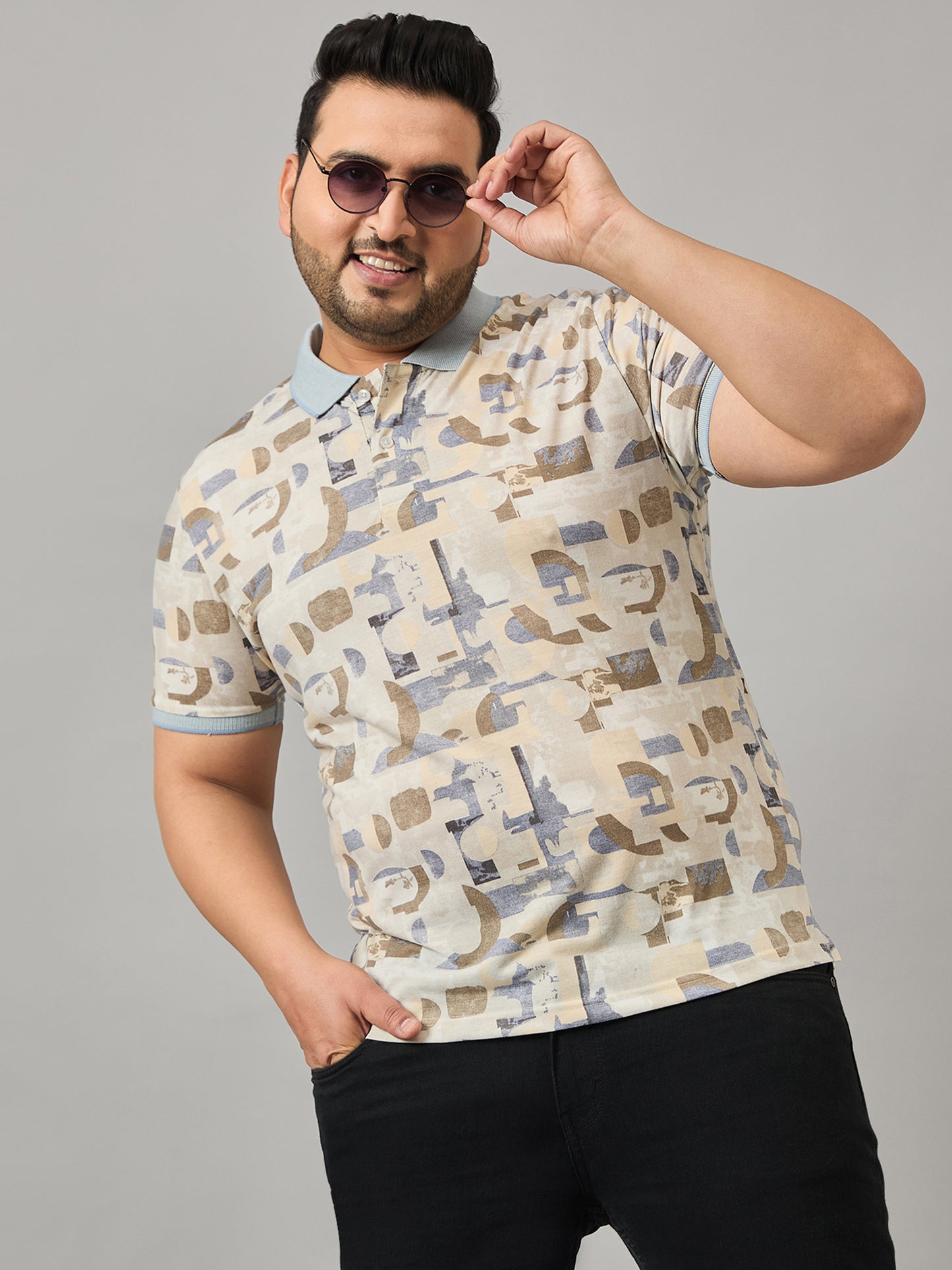 Austivo Men's Polo Neck T-shirt