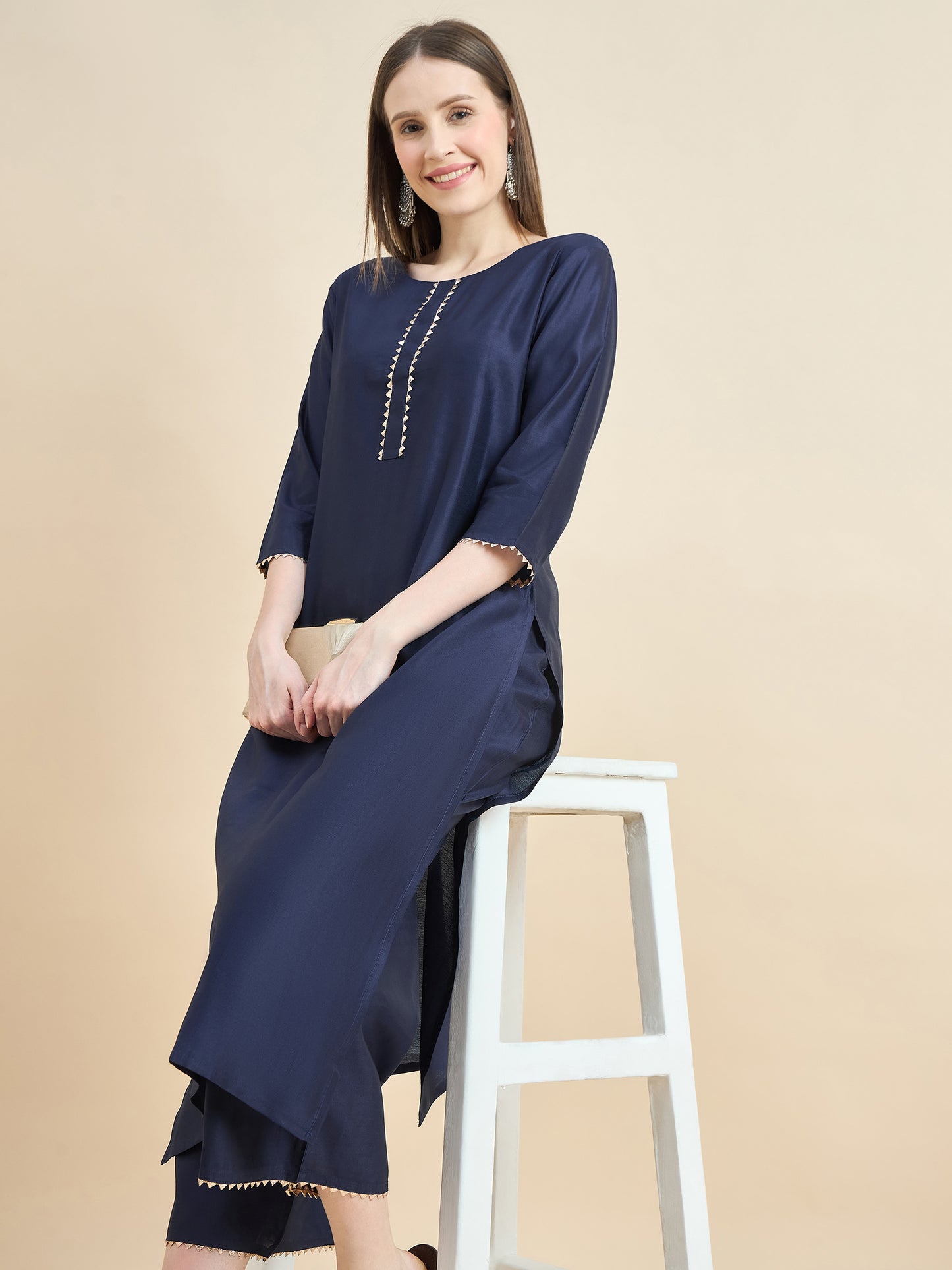 Austin Wood Women Kurti Pant Set