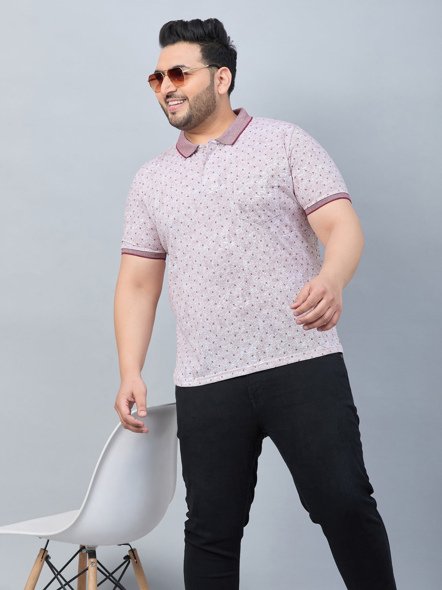 Austivo Men's Polo Neck T-shirt
