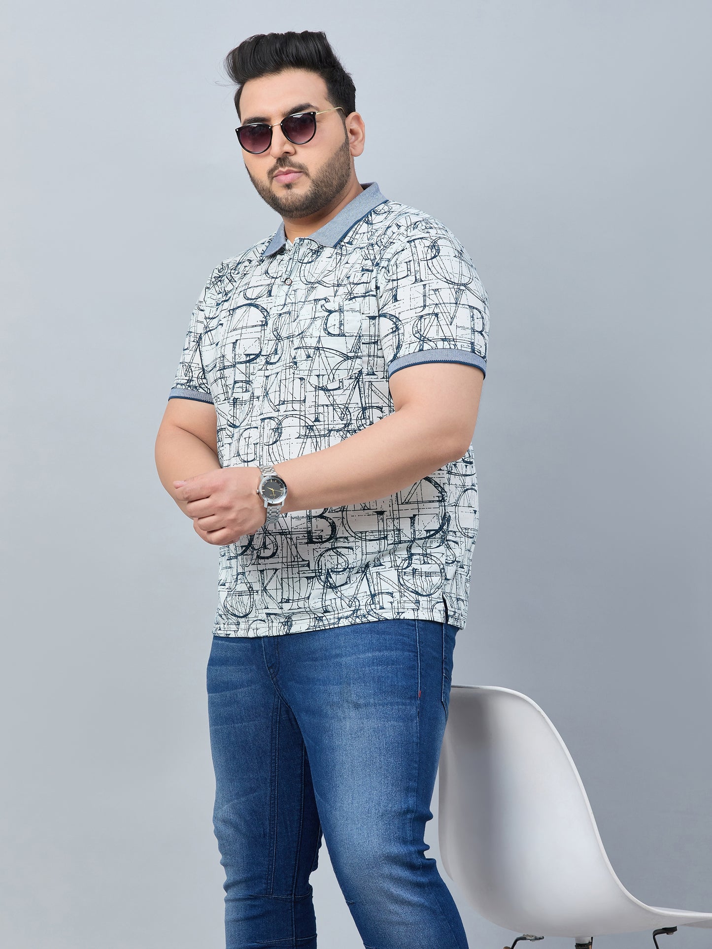 Austivo Men's Polo Neck T-shirt