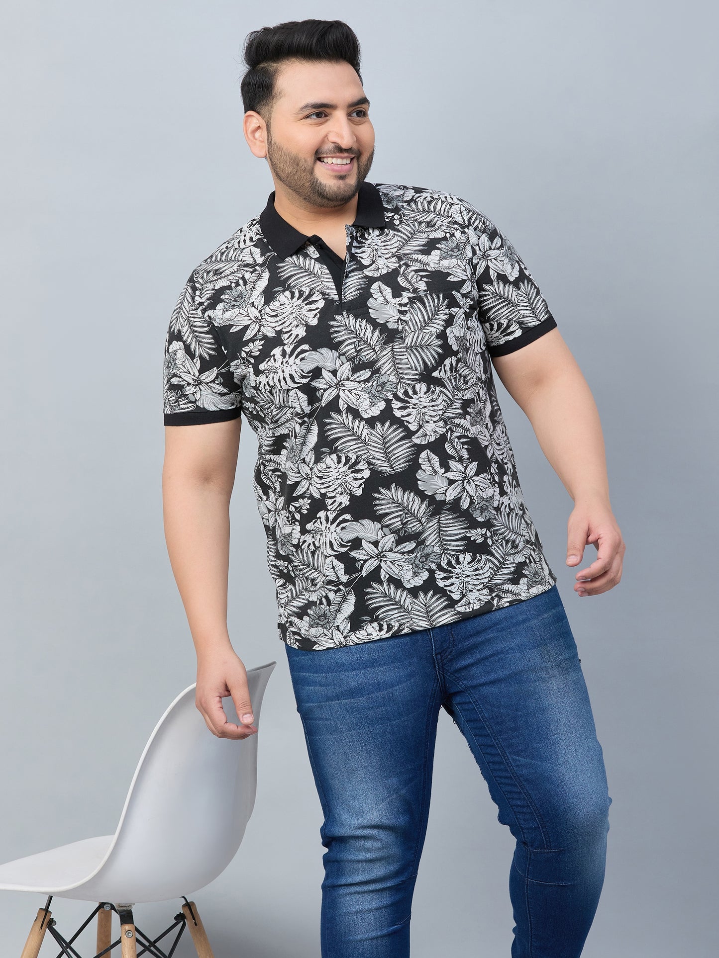 Austivo Men's Polo Neck T-shirt