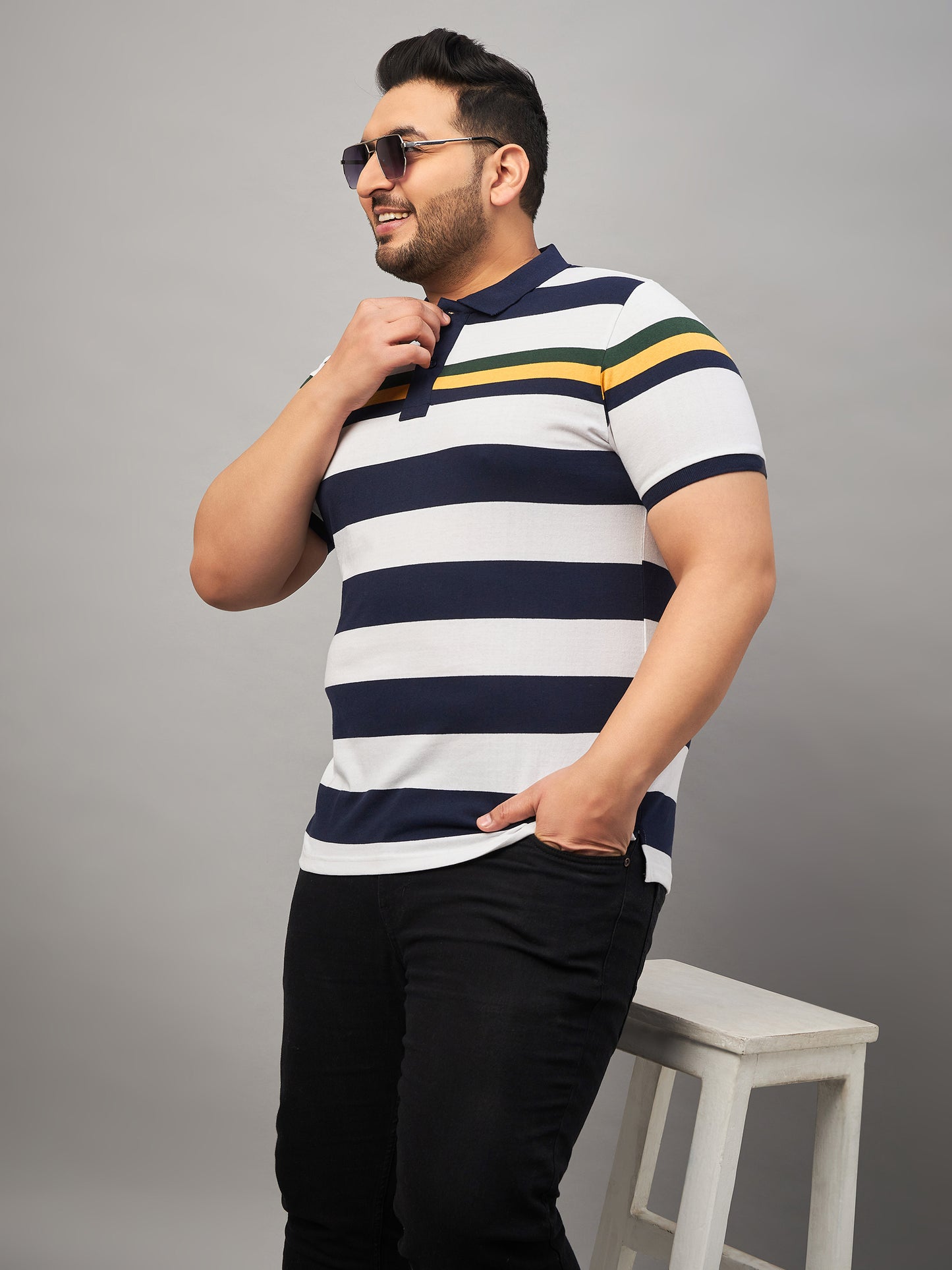 Austivo Men's Polo Neck T-shirt