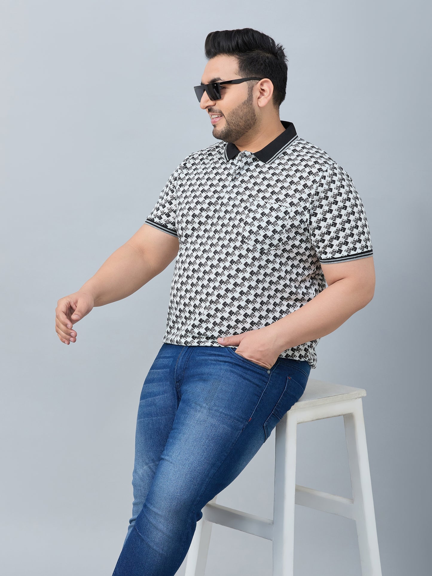 Austivo Men's Polo Neck T-shirt