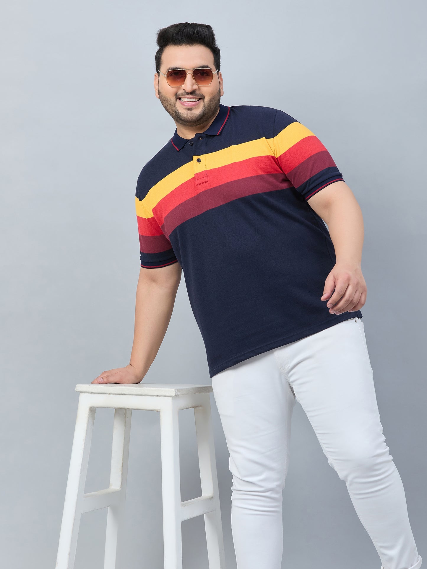 Austivo Men's Polo Neck T-shirt