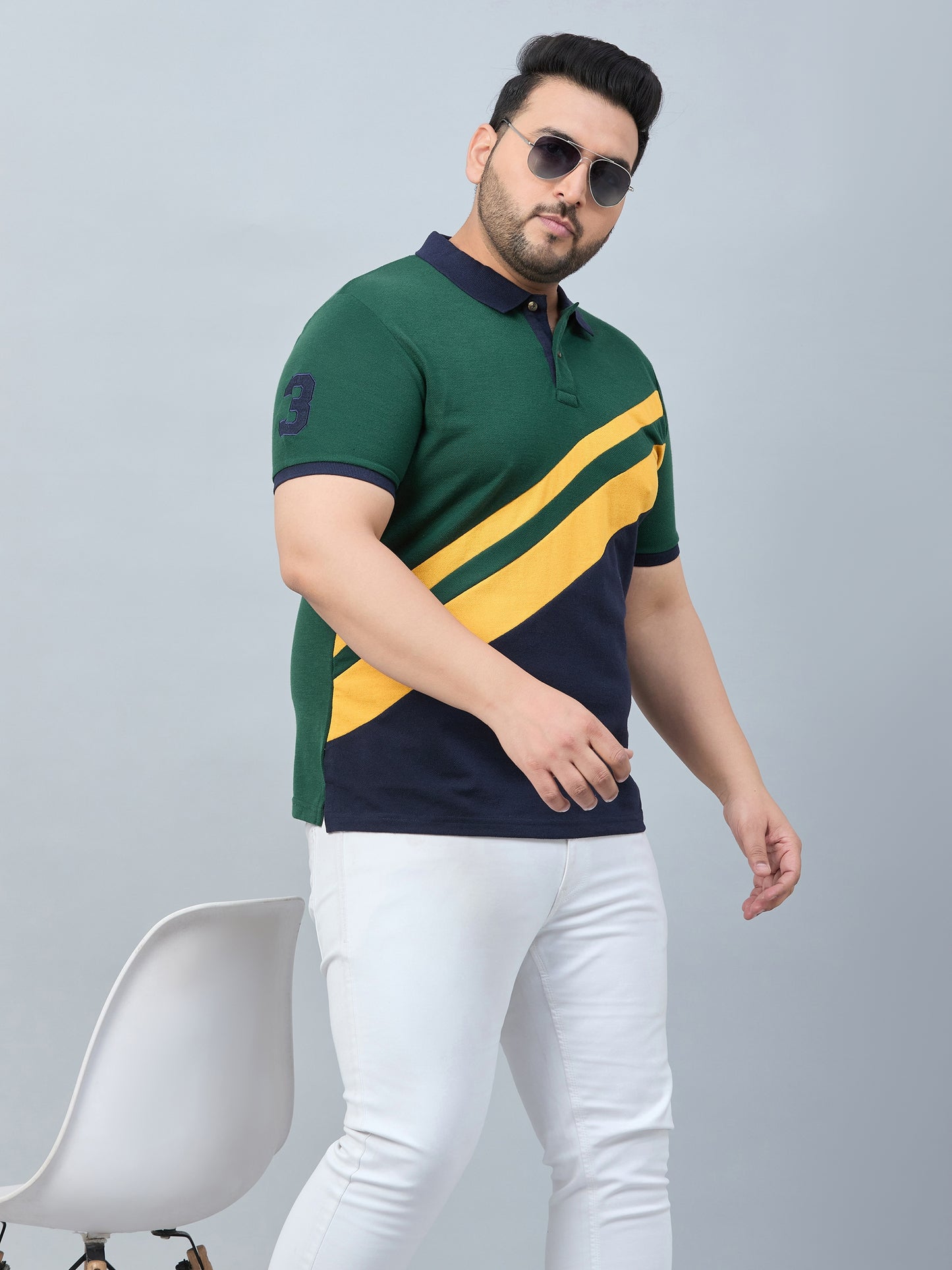 Austivo Men's Polo Neck T-shirt