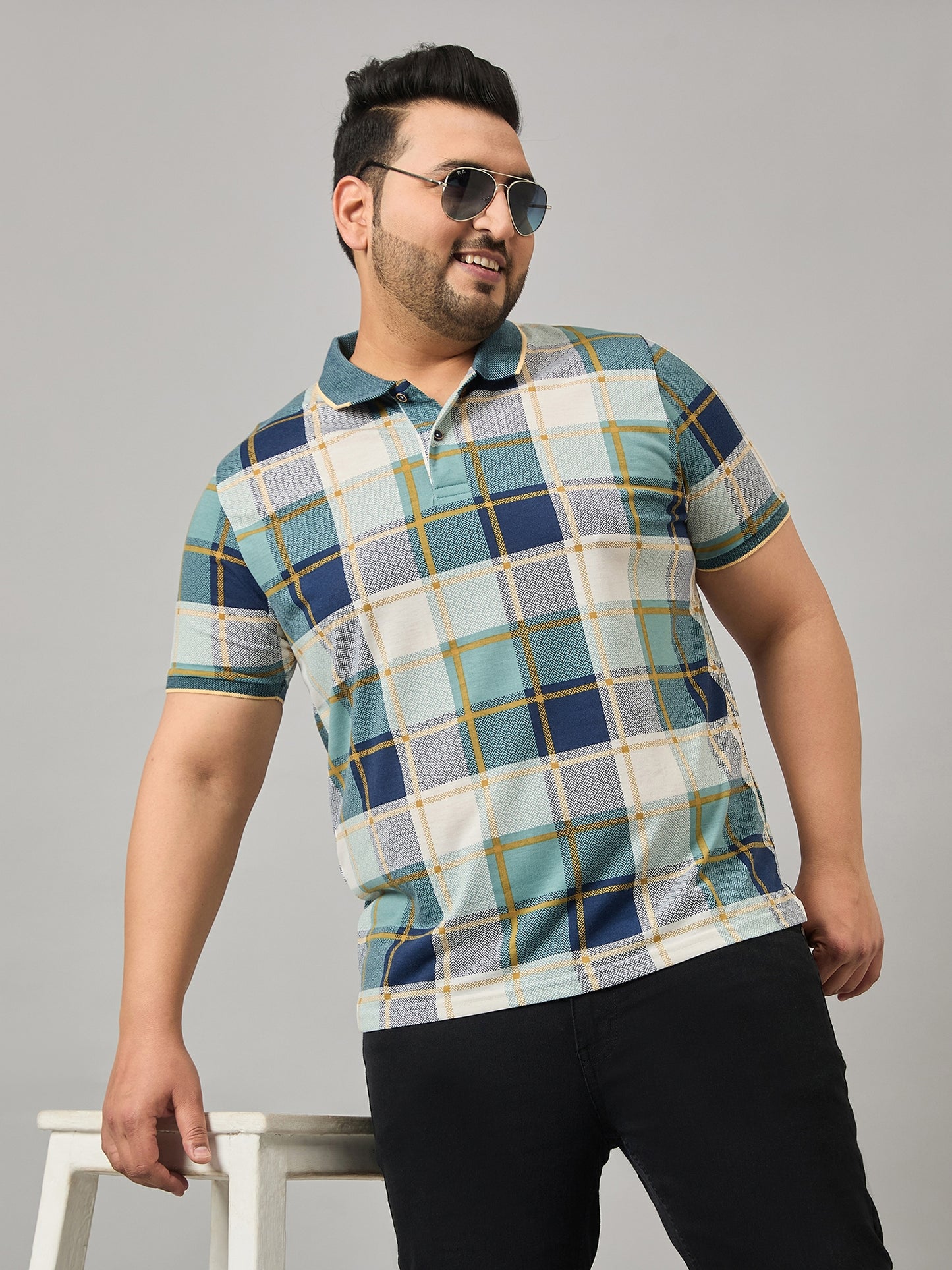 Austivo Men's Polo Neck T-shirt