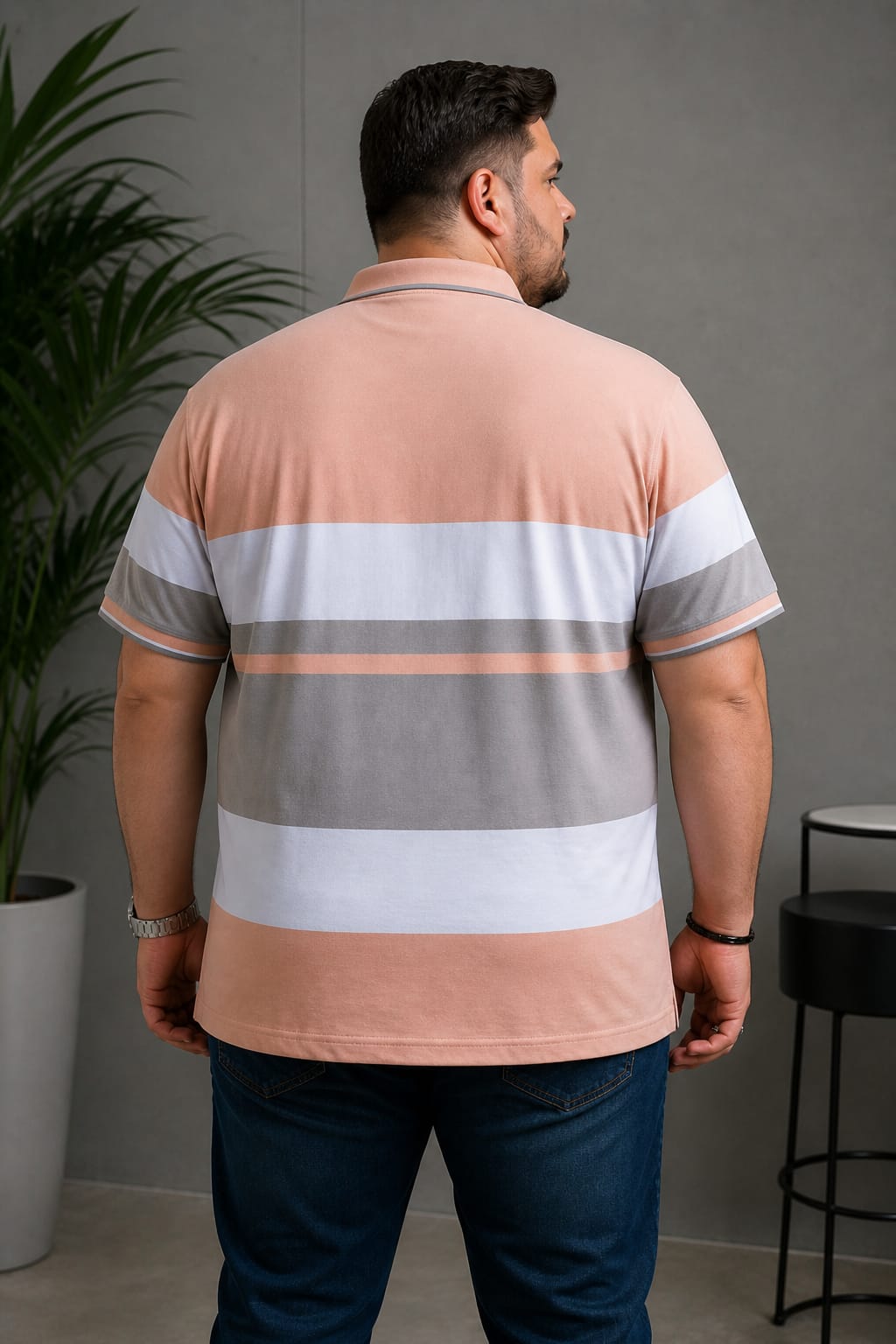 Men’s Plus Size Pocket Polo T-Shirt