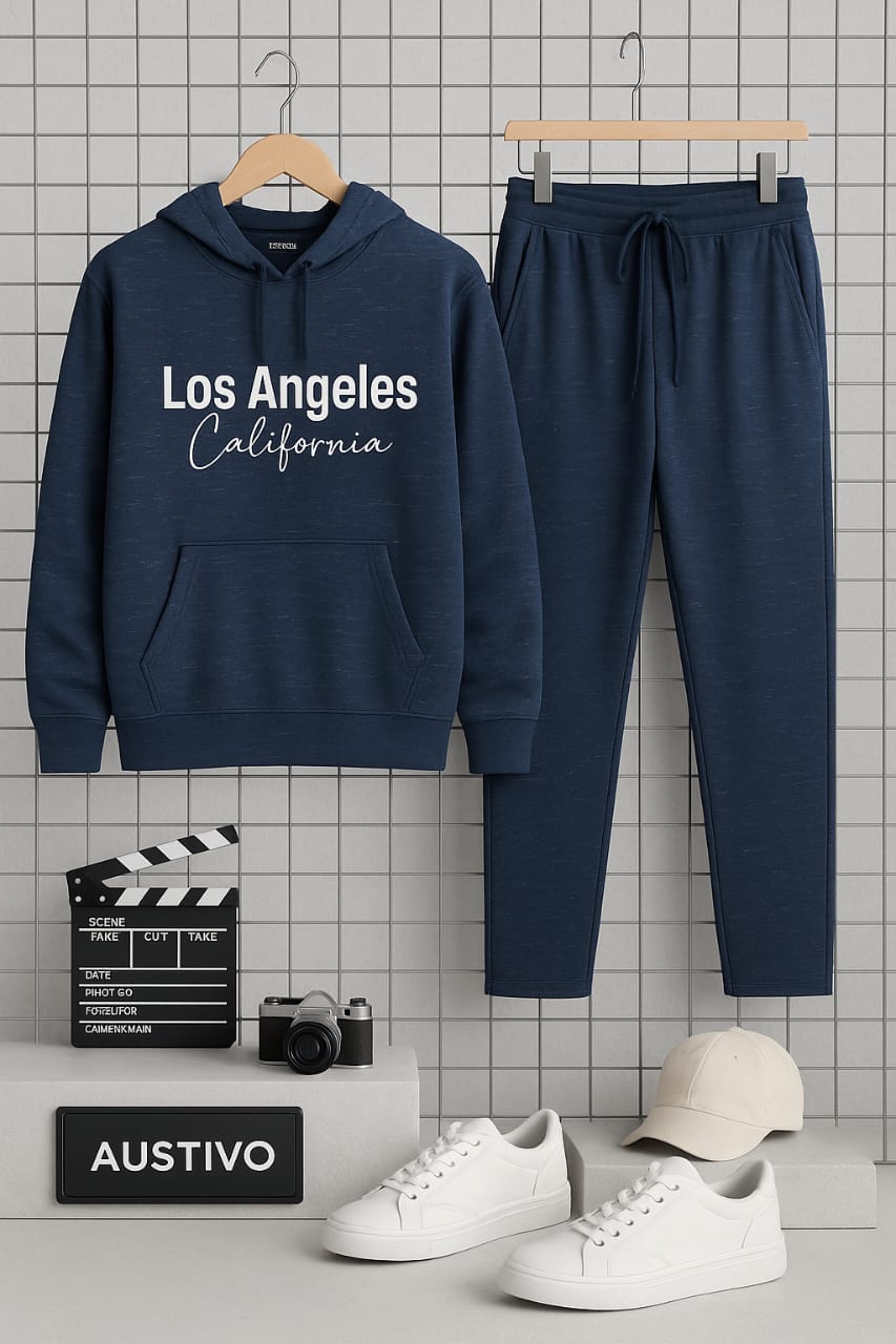 Austivo Plus Size Men's Co-ord Set