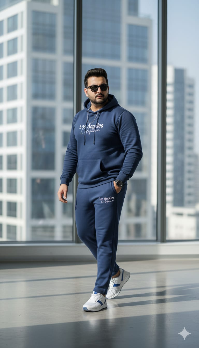 Austivo Plus Size Men's Co-ord Set