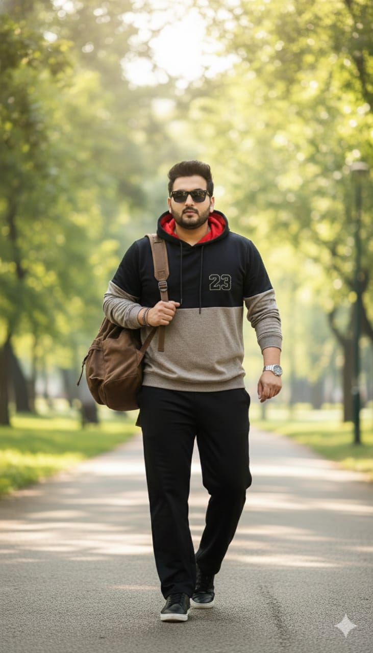 Austivo Plus Size Men's Co-ord Set