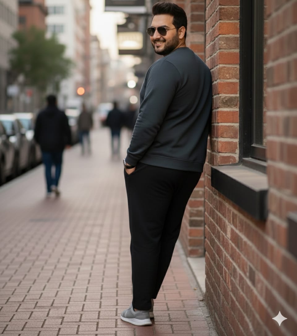 Austivo Plus Size Men's Co-ord Set