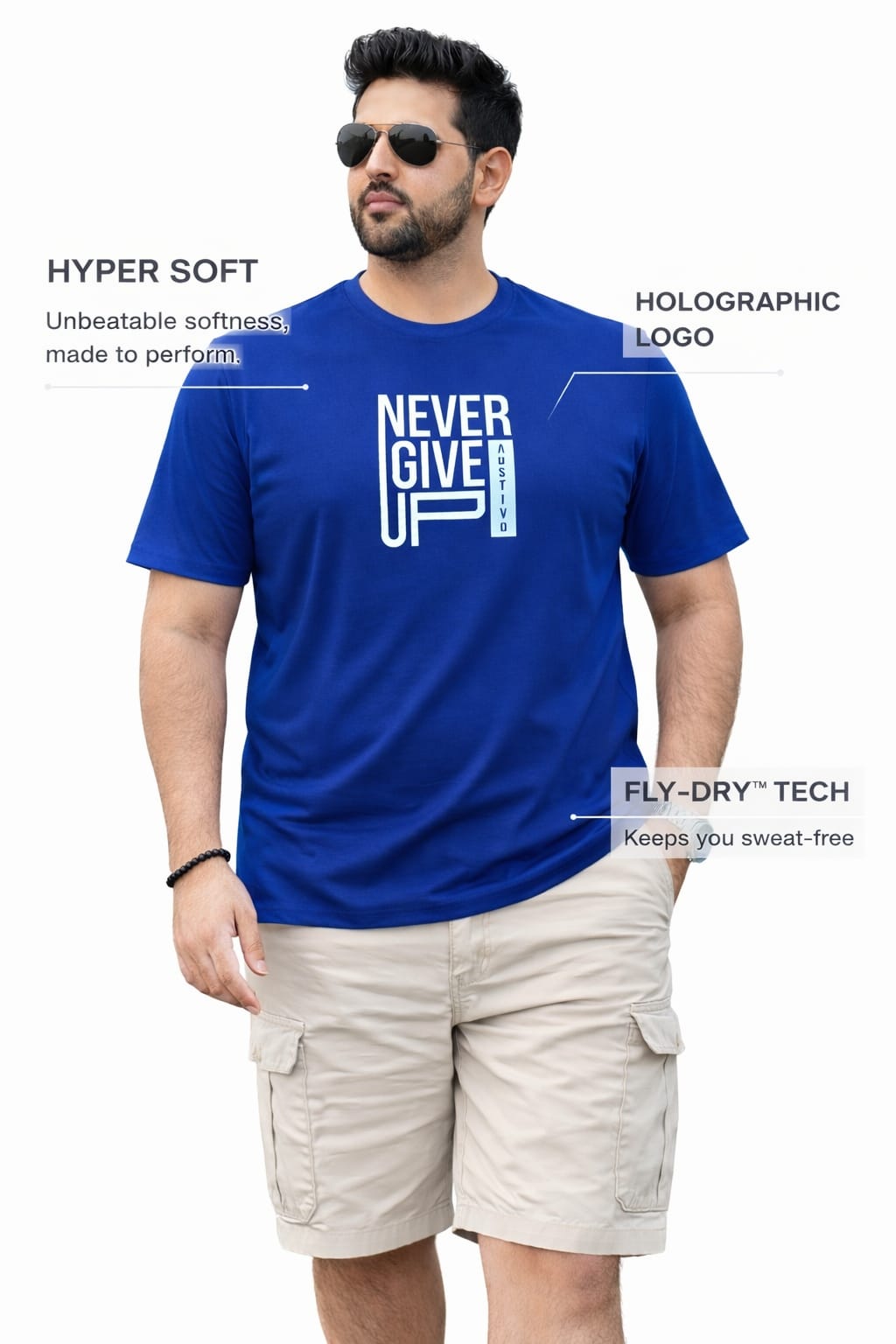 Austivo Men's Active Wear T-shirt