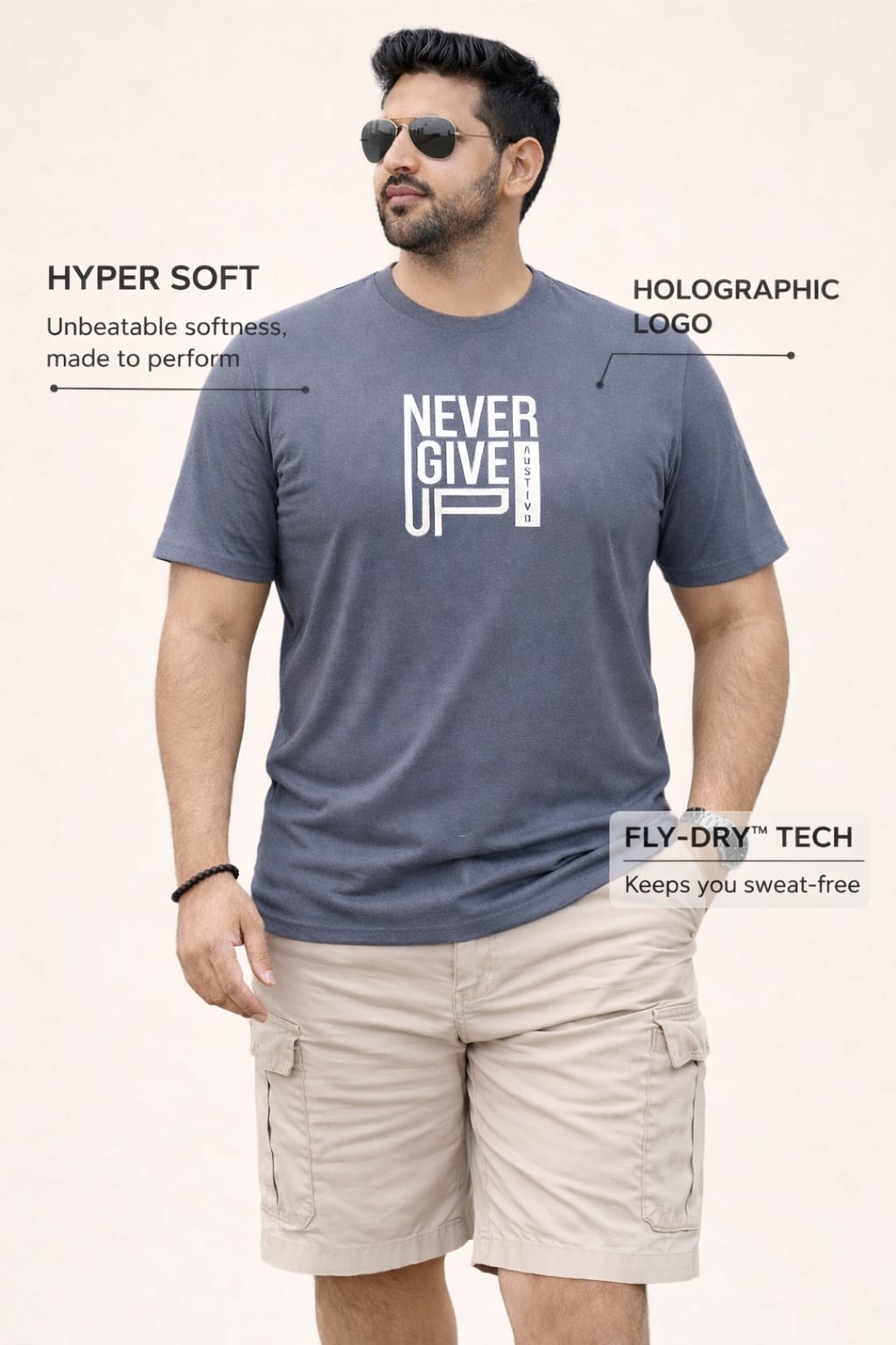 Austivo Men's Active Wear T-shirt