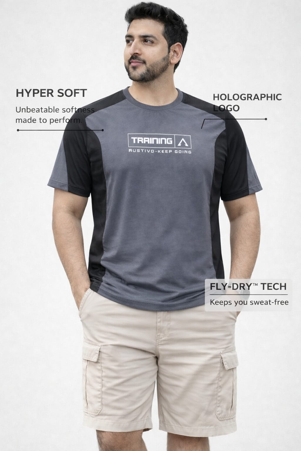 Austivo Men's Active Wear T-shirt