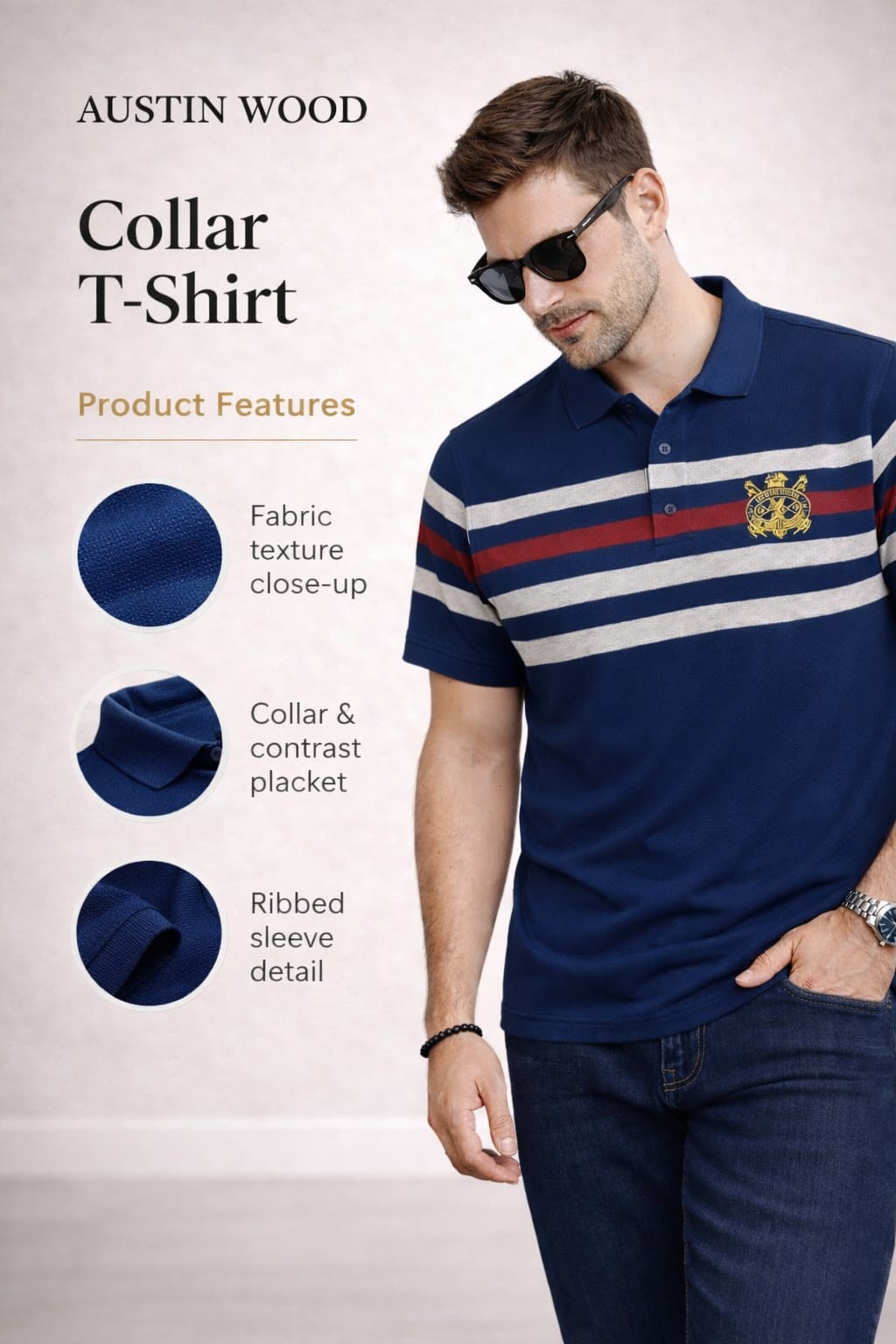 Austin Wood Polo T-shirt