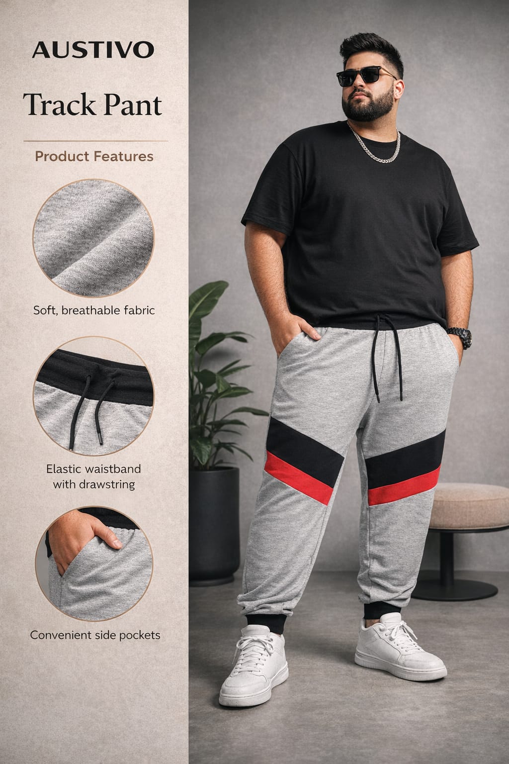 Austivo Men Track Pants