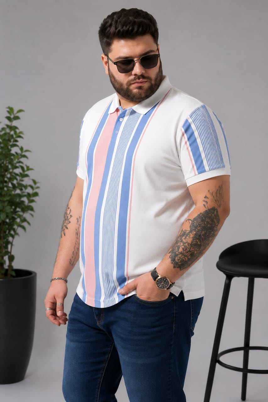 Austivo Men's Polo Neck T-shirt
