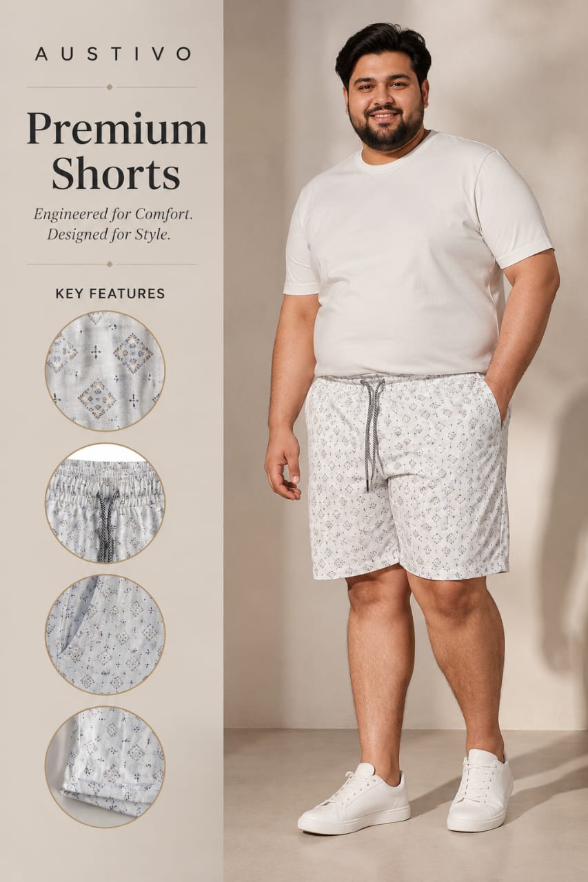 AUSTIVO Men’s Plus Size Shorts