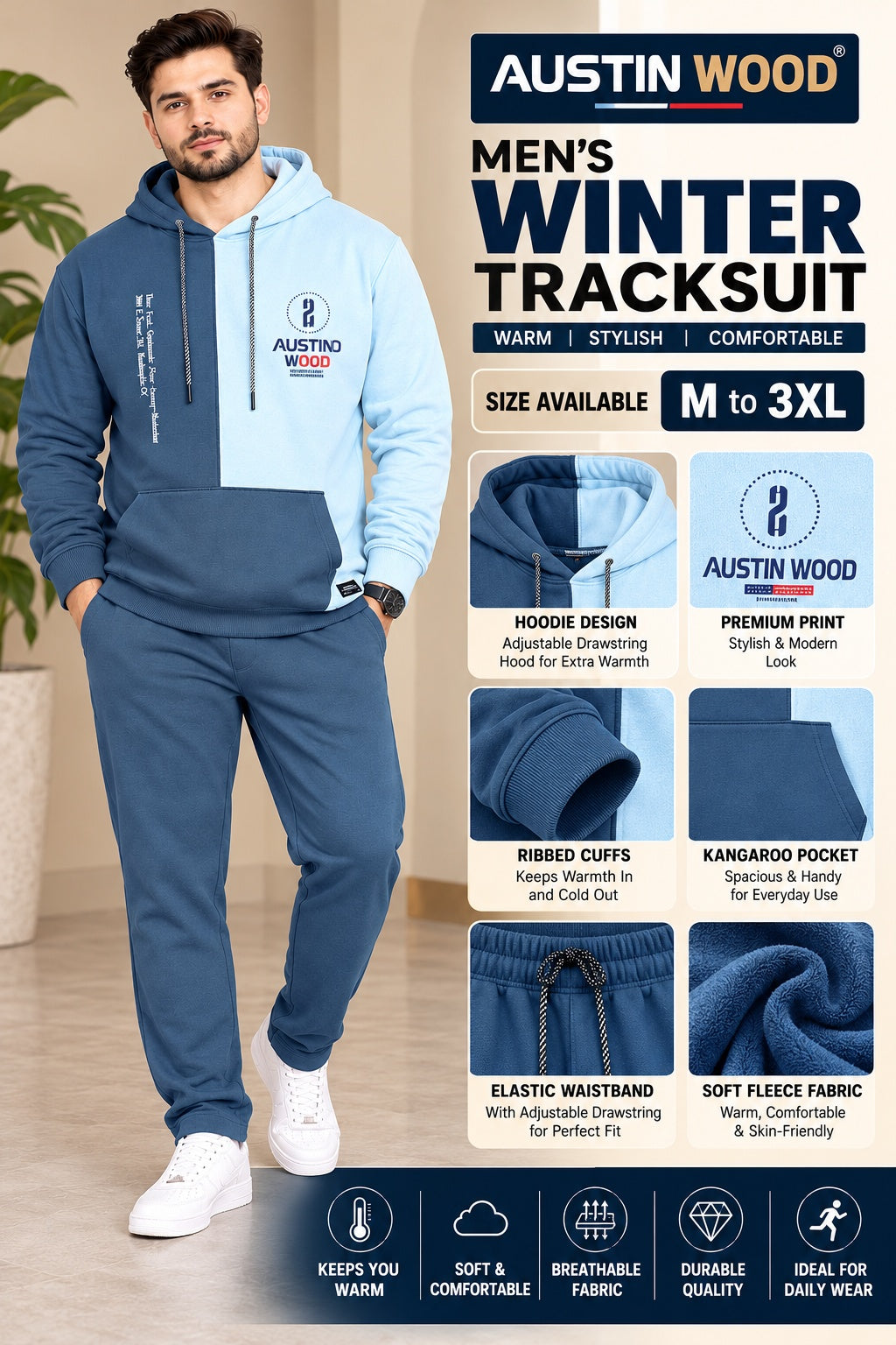 Austin Wood Men's Winter Track Suit