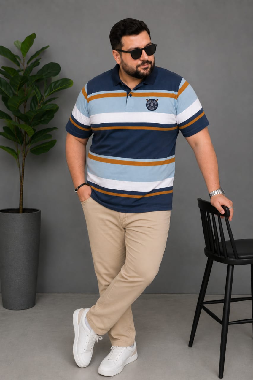 Austivo Men's Polo Neck T-shirt