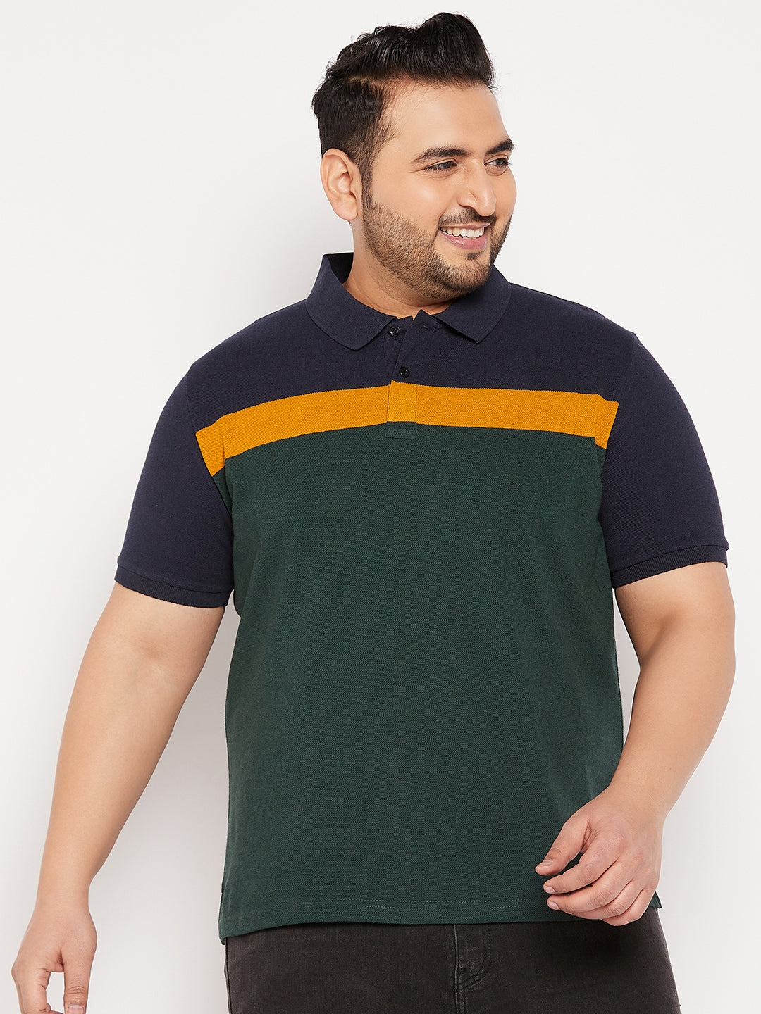 Austivo Men's Half Sleeves Polo Neck T-shirt