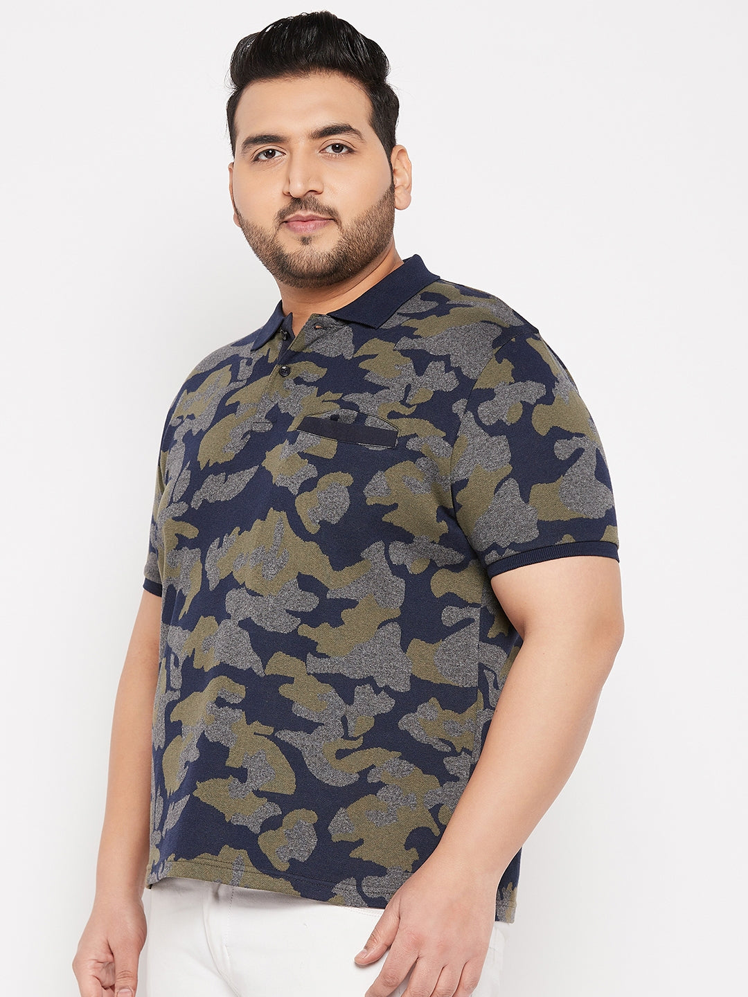 Austivo Men's Half Sleeves Polo Neck T-shirt