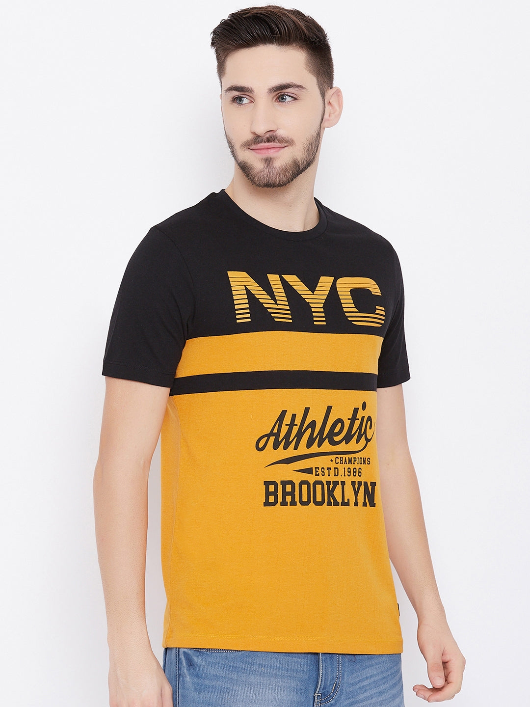 Austin Wood Men's Round Neck T-shirt