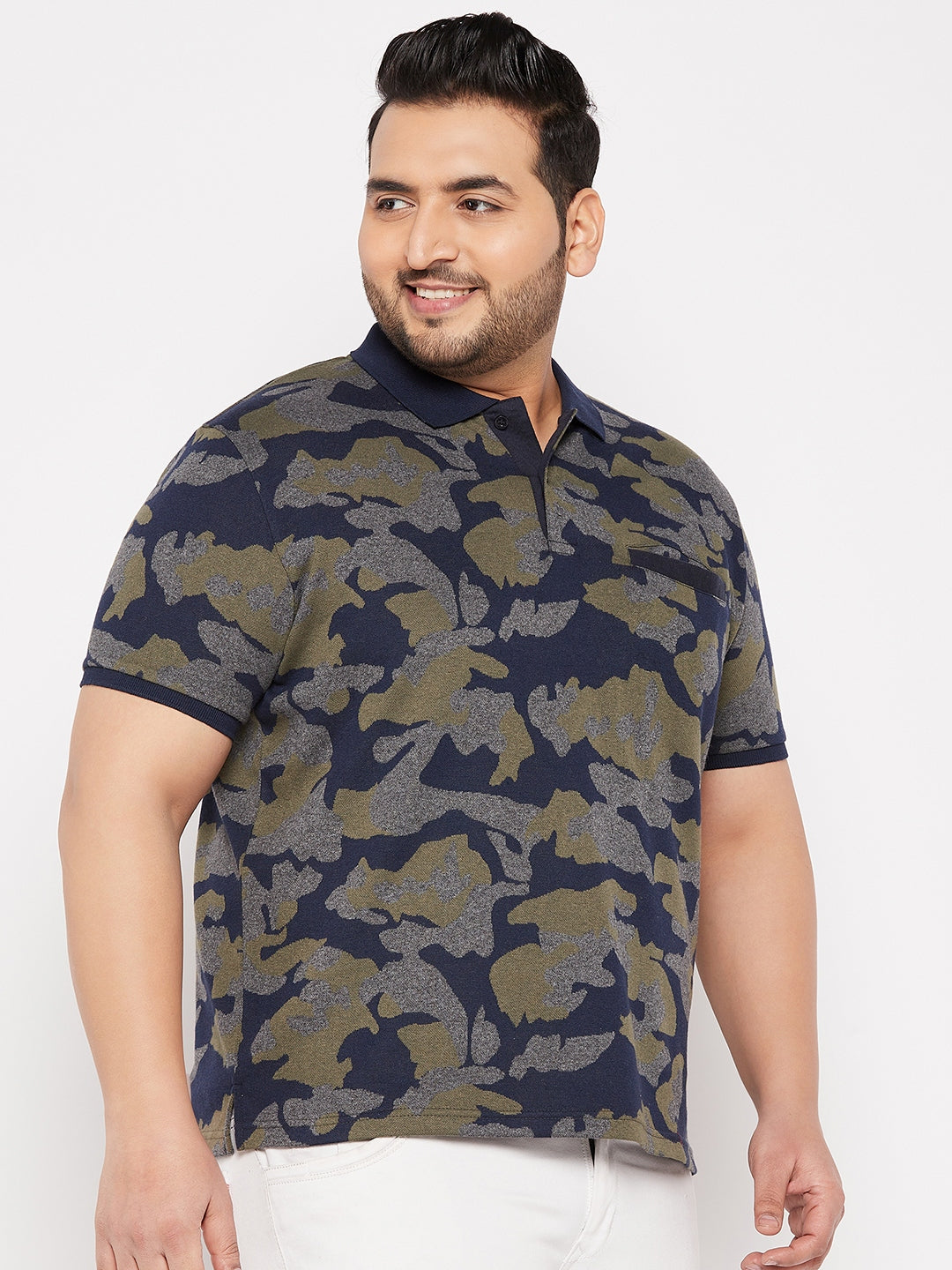 Austivo Men's Half Sleeves Polo Neck T-shirt