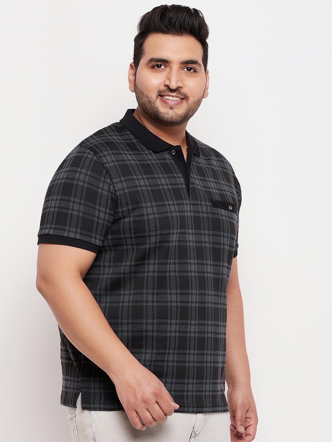 Austivo Men's Half Sleeves Polo Neck T-shirt