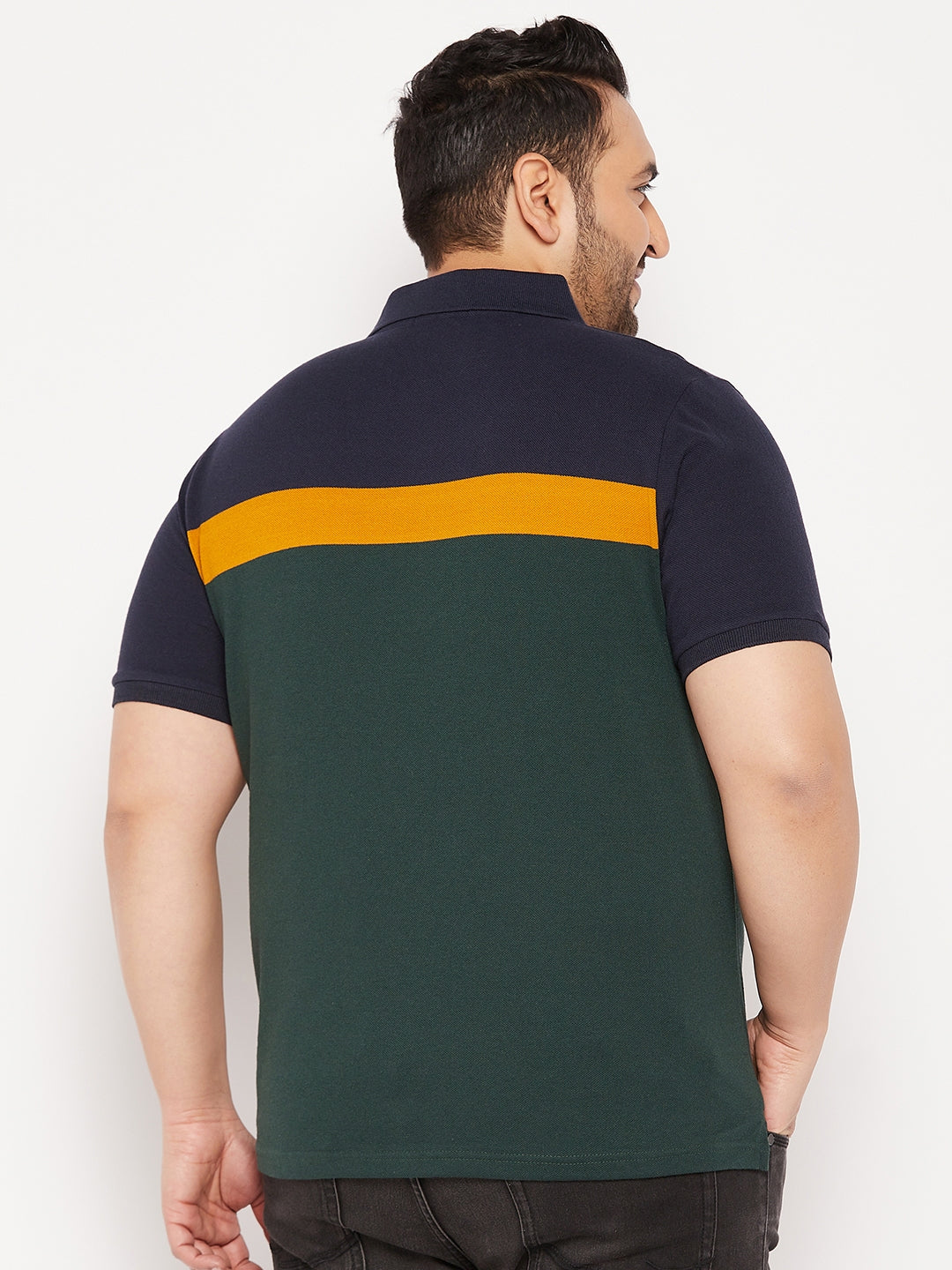 Austivo Men's Half Sleeves Polo Neck T-shirt
