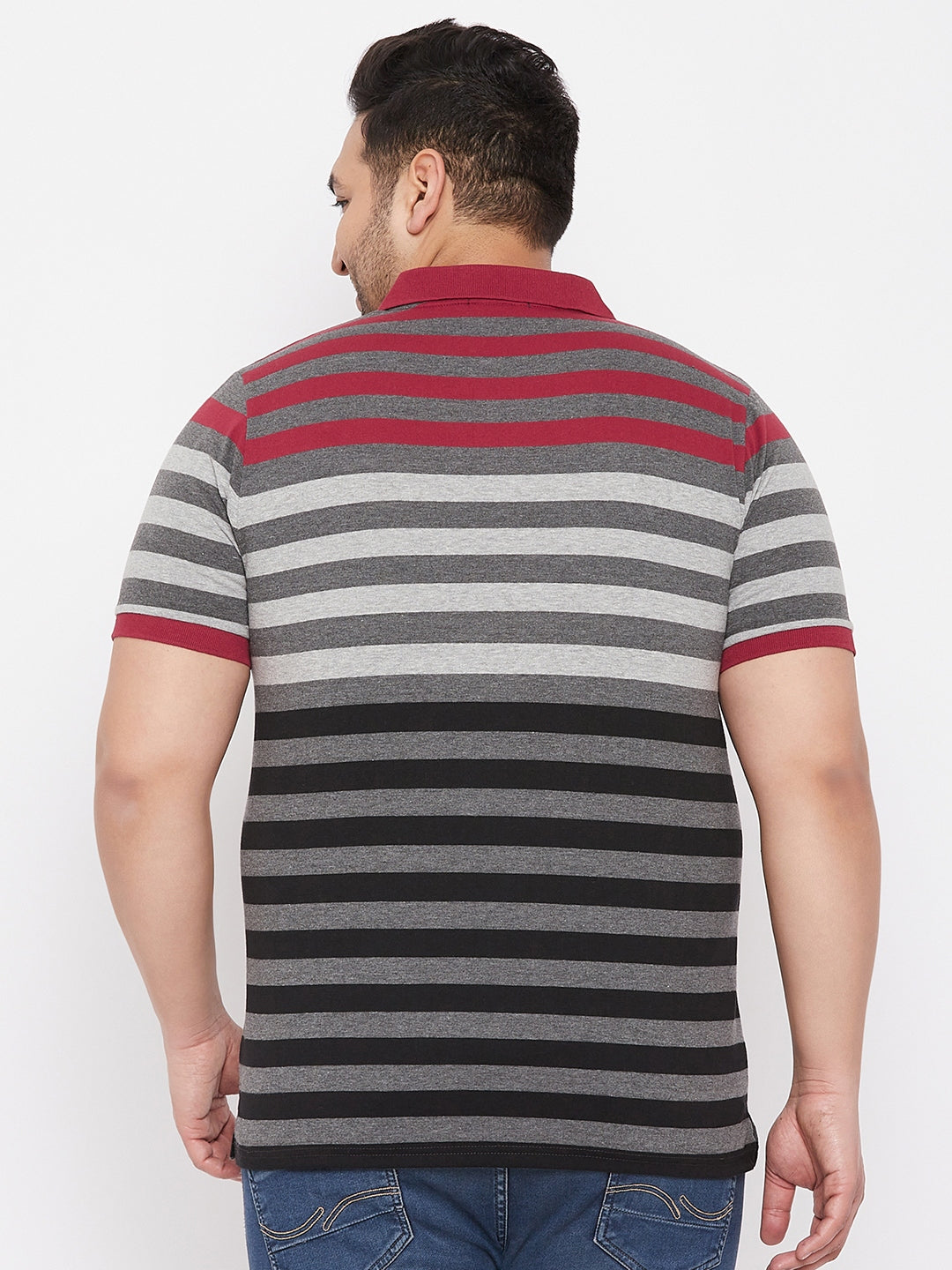 Austivo Men's Half Sleeves Polo Neck T-shirt