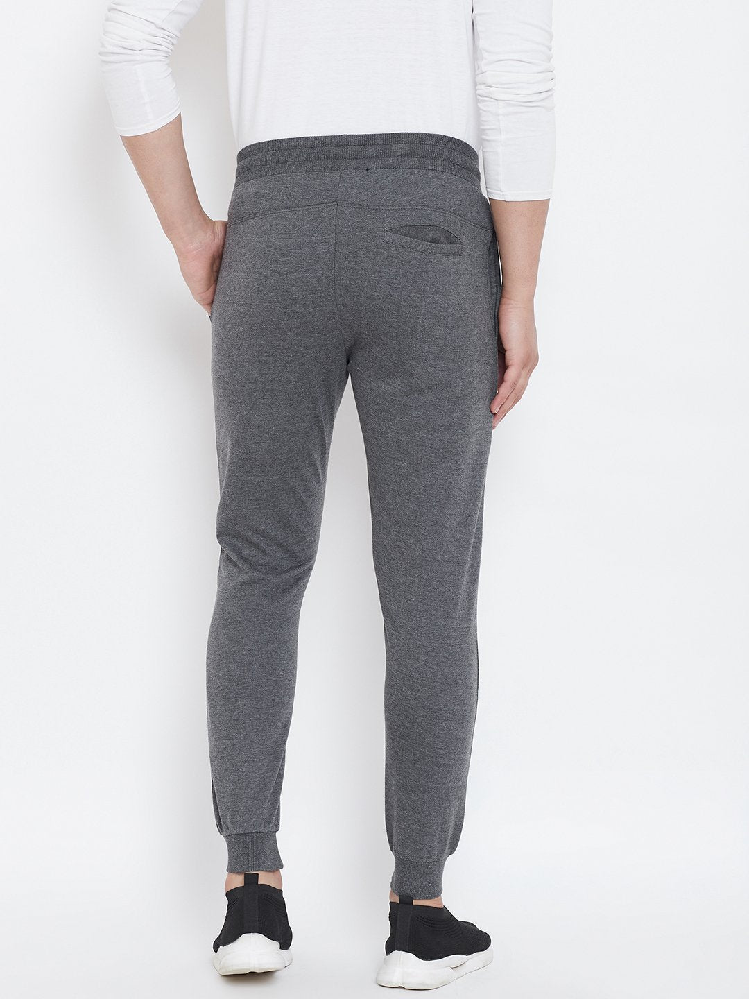 Charcoal Printed Men's Trackpant