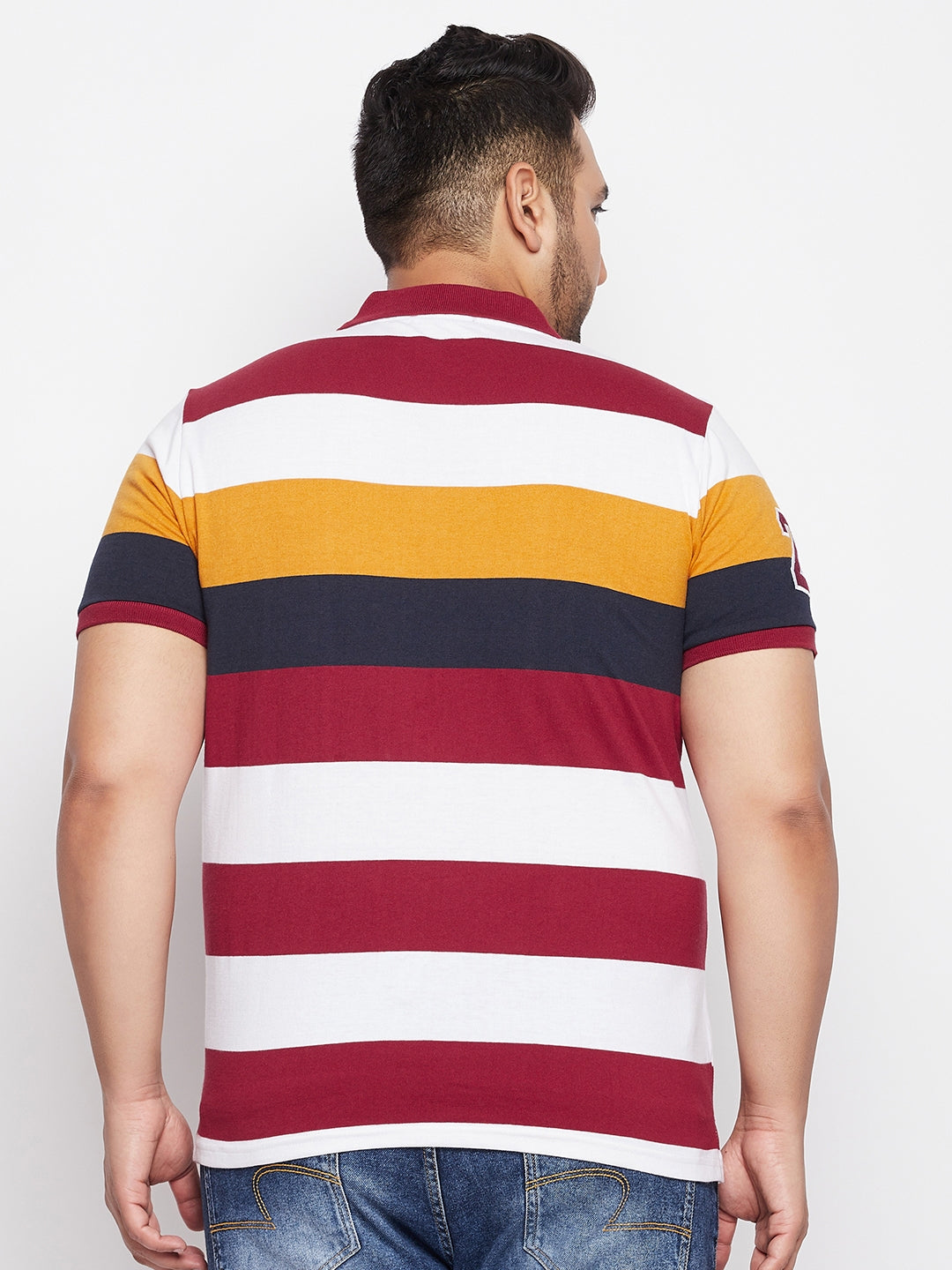 Austivo Men's Half Sleeves Polo Neck T-shirt