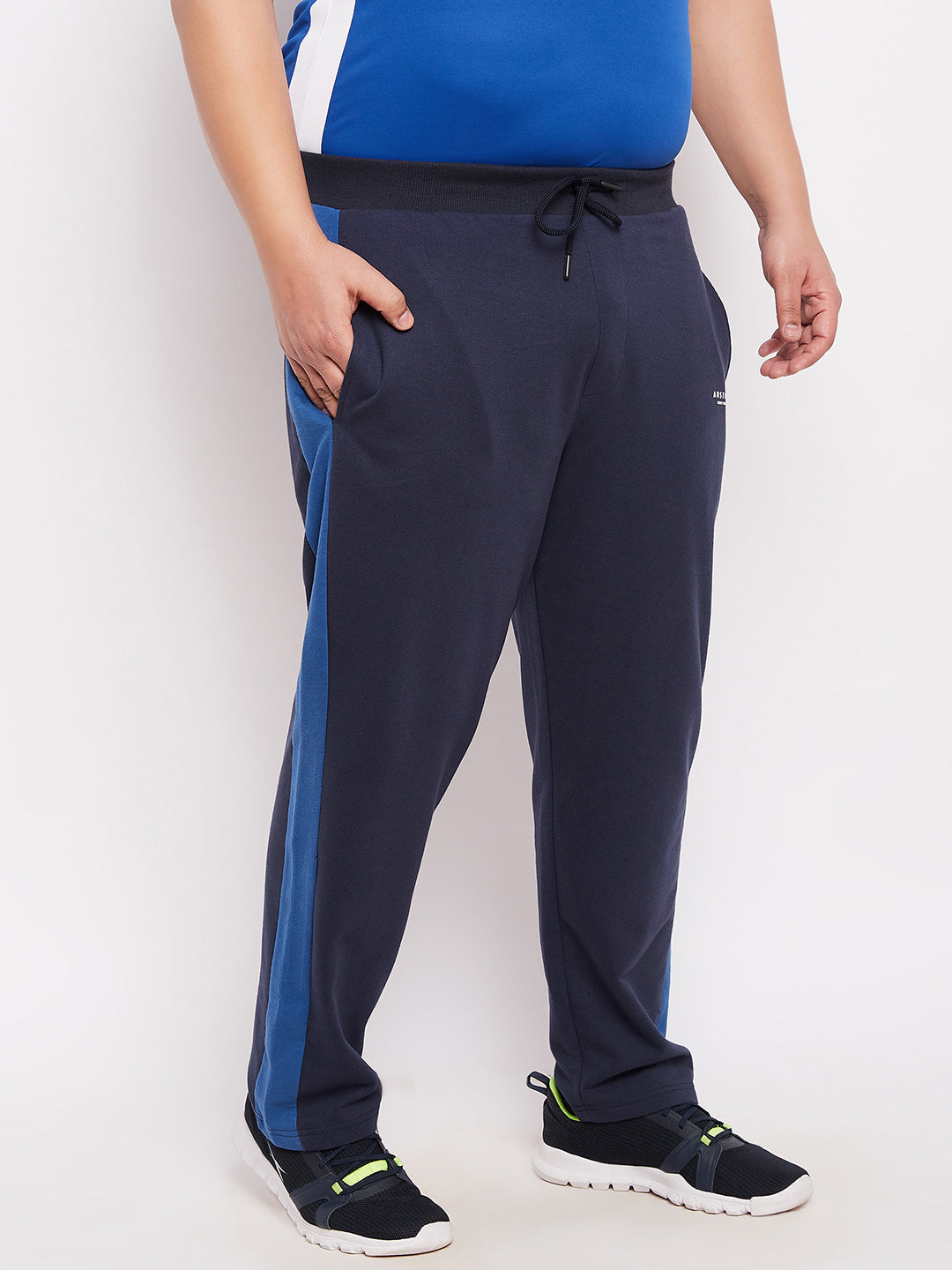 Austivo Printed Men Navy Track Pants