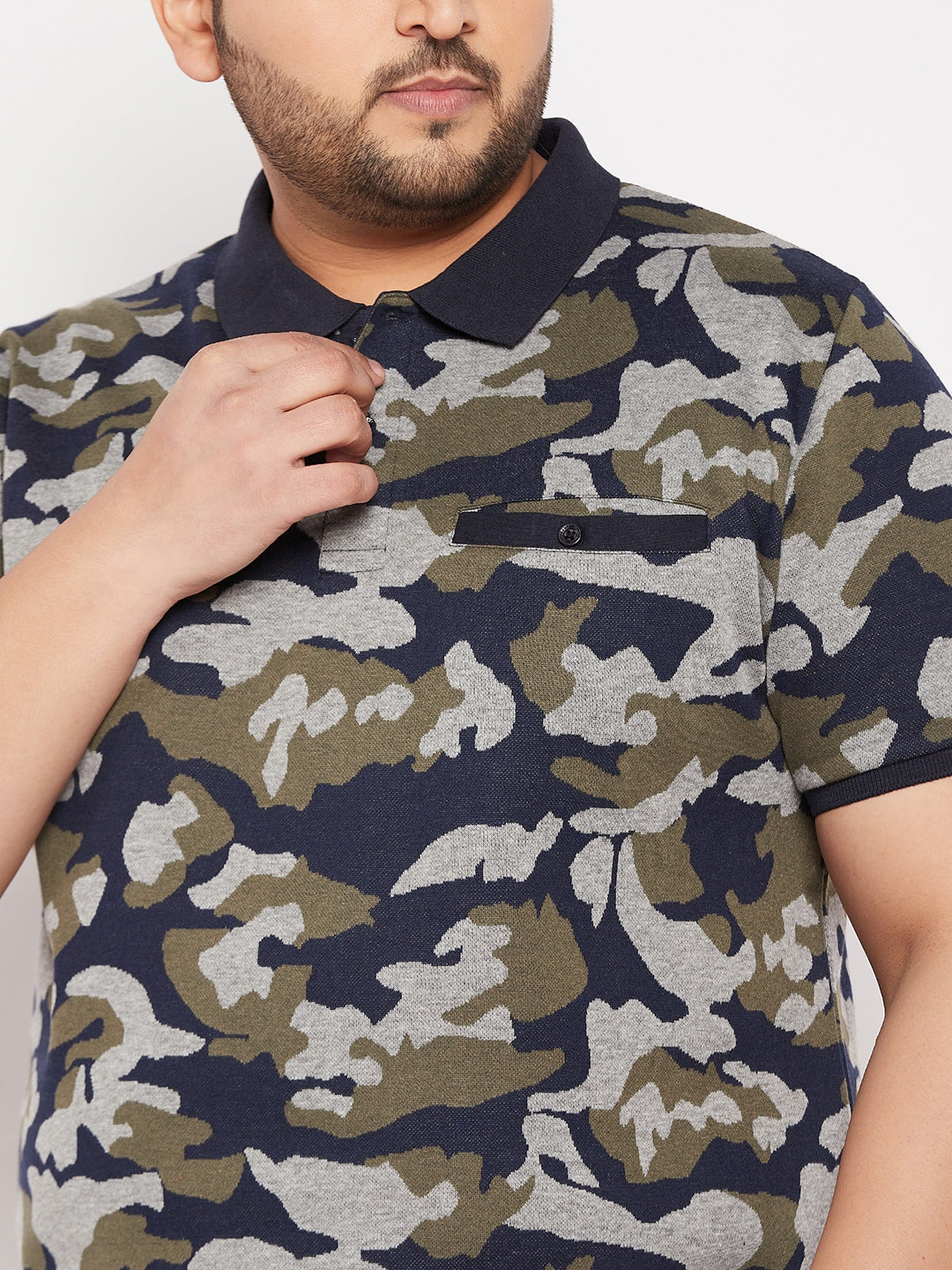 Austivo Men's Half Sleeves Polo Neck T-shirt