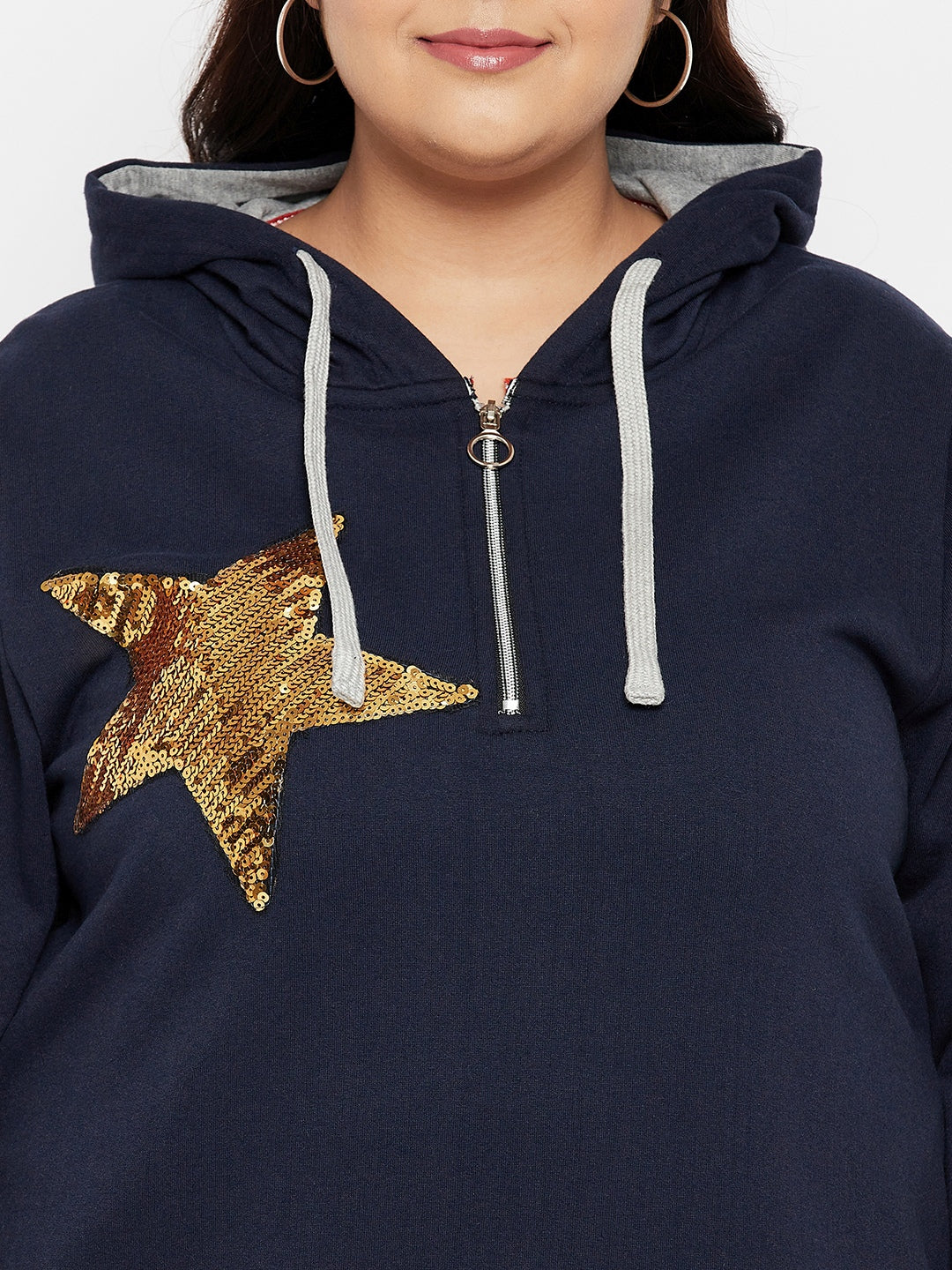 Austivo Women Solid Hooded Sweatshirt