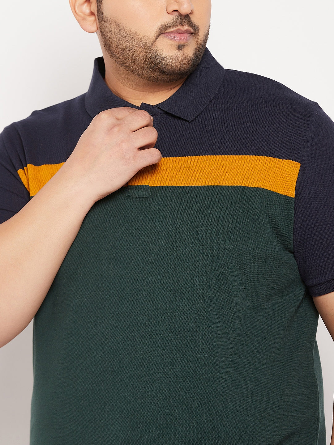 Austivo Men's Half Sleeves Polo Neck T-shirt