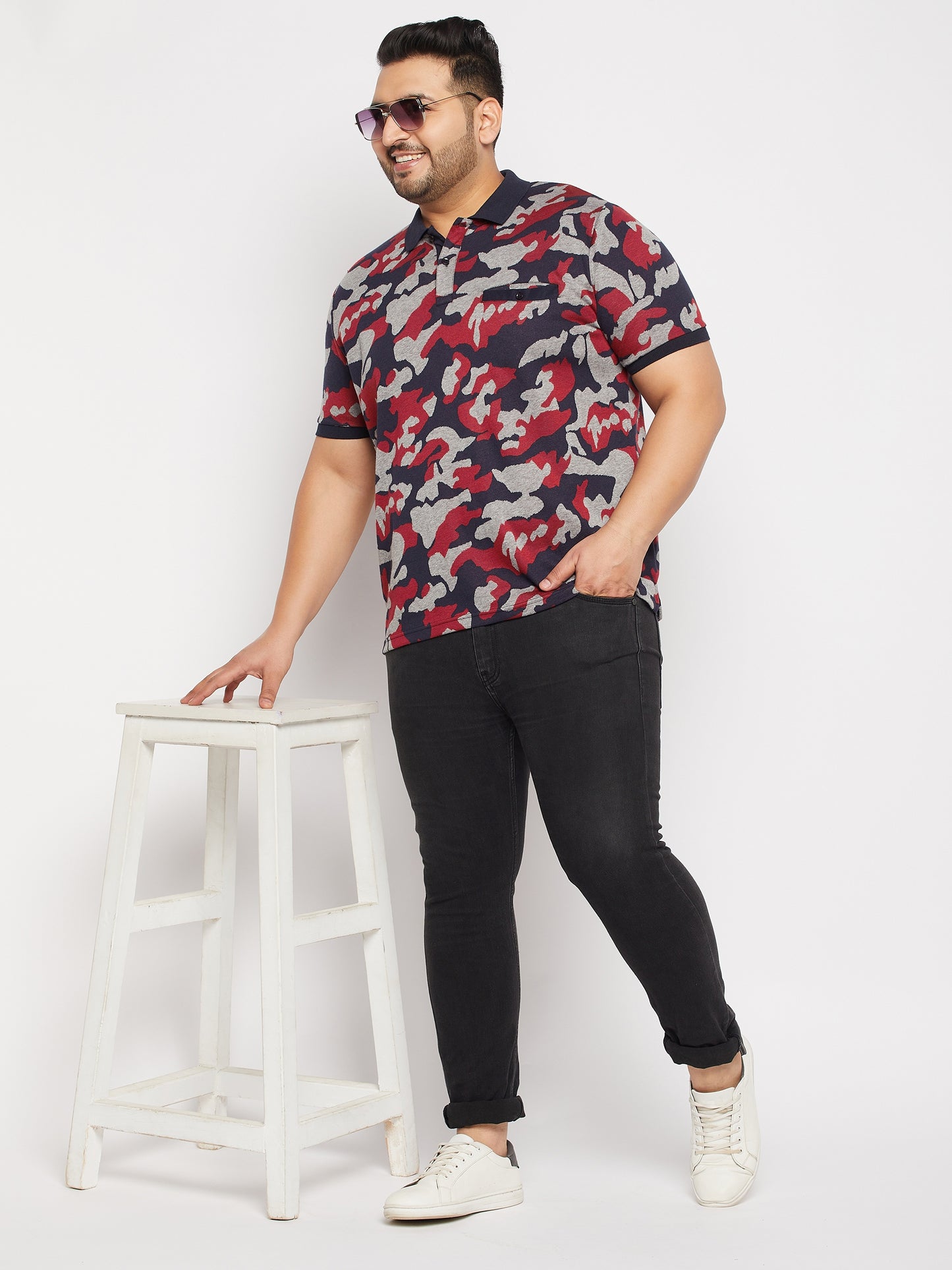 Austivo Men's Sleeves Polo Neck T-shirt