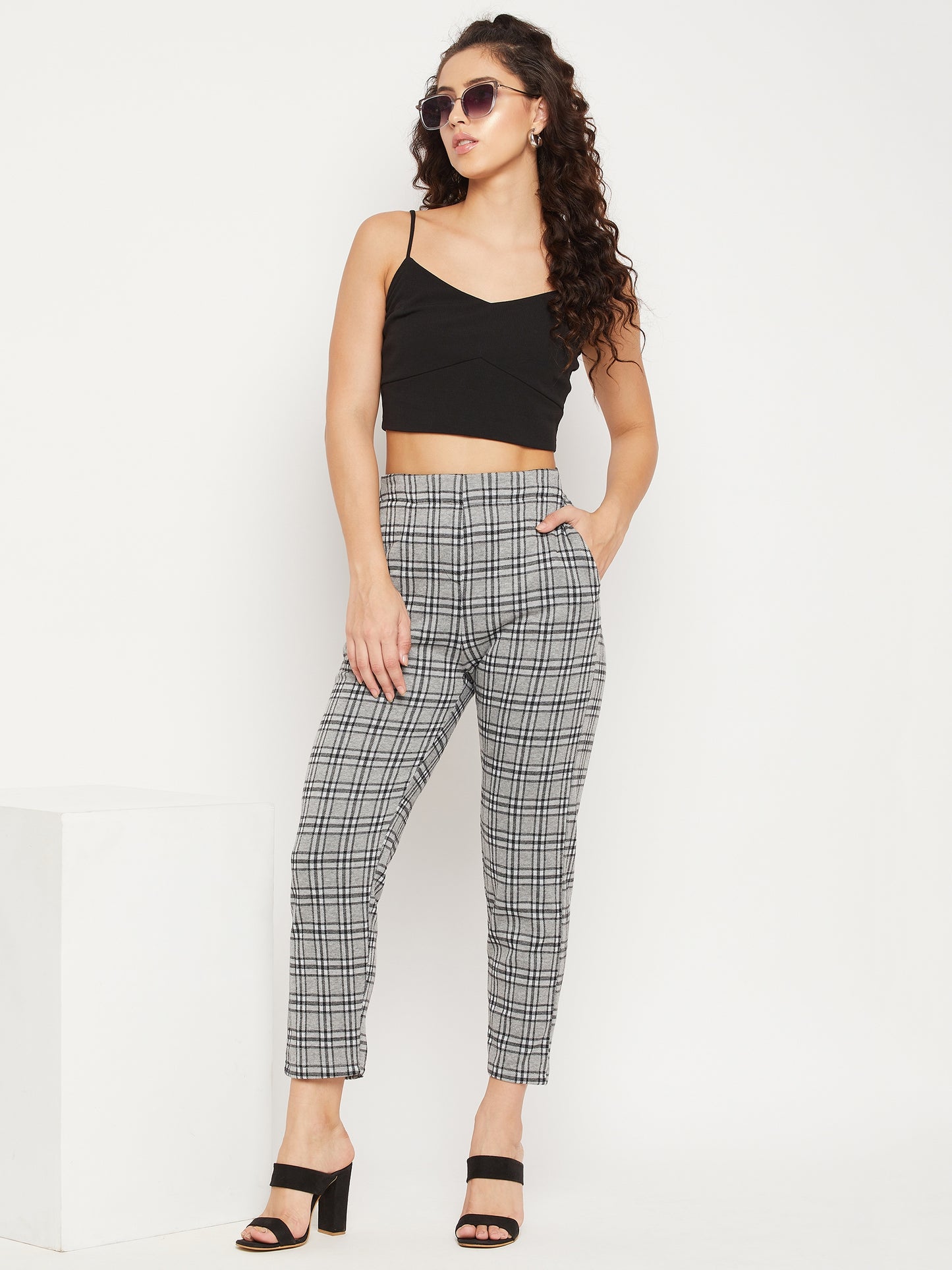 Austin Wood Women's Checked Trousers
