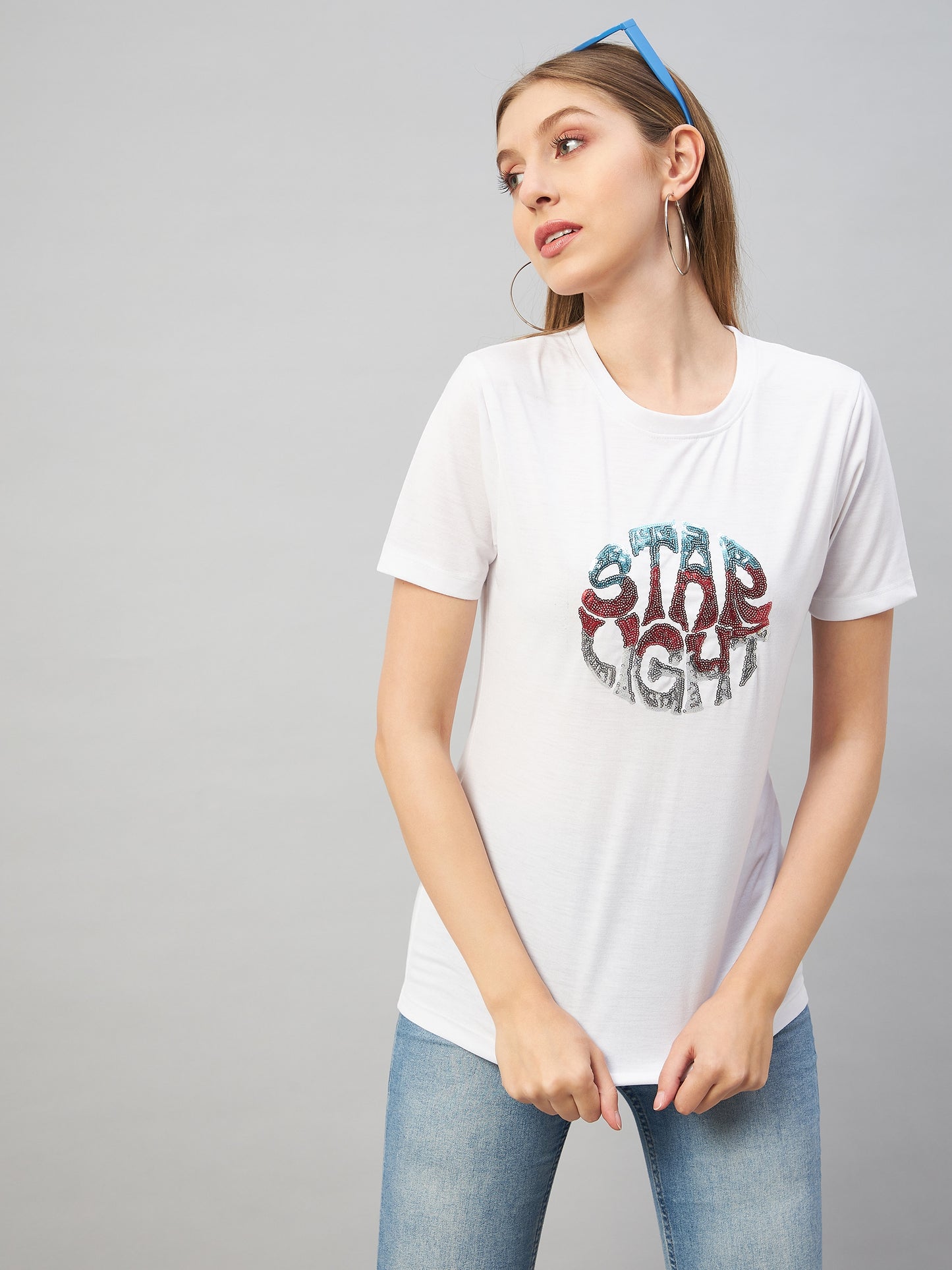 Austin Wood Women Embroidery Casual Top