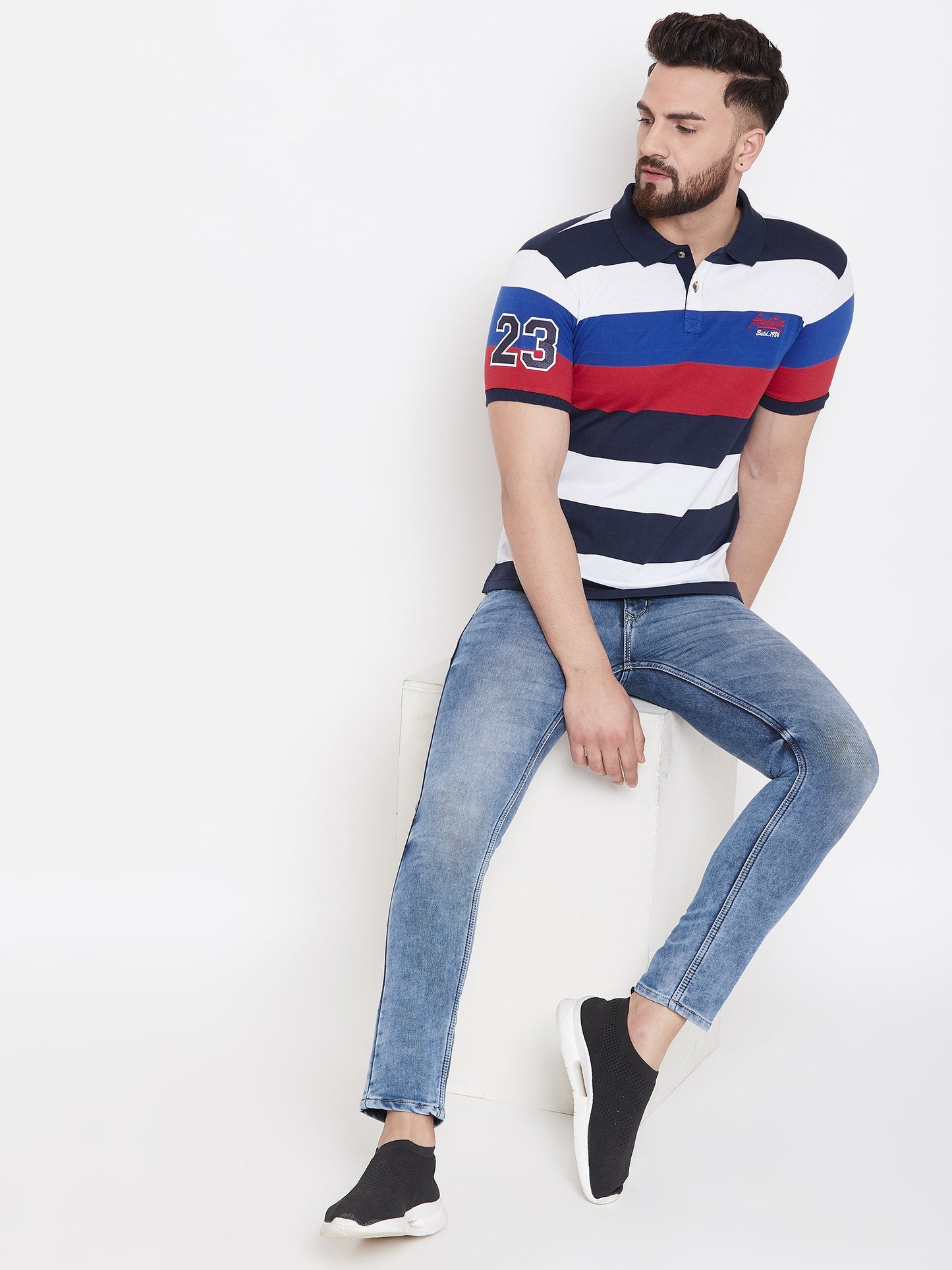 Multi Stripers Polo T-shirt