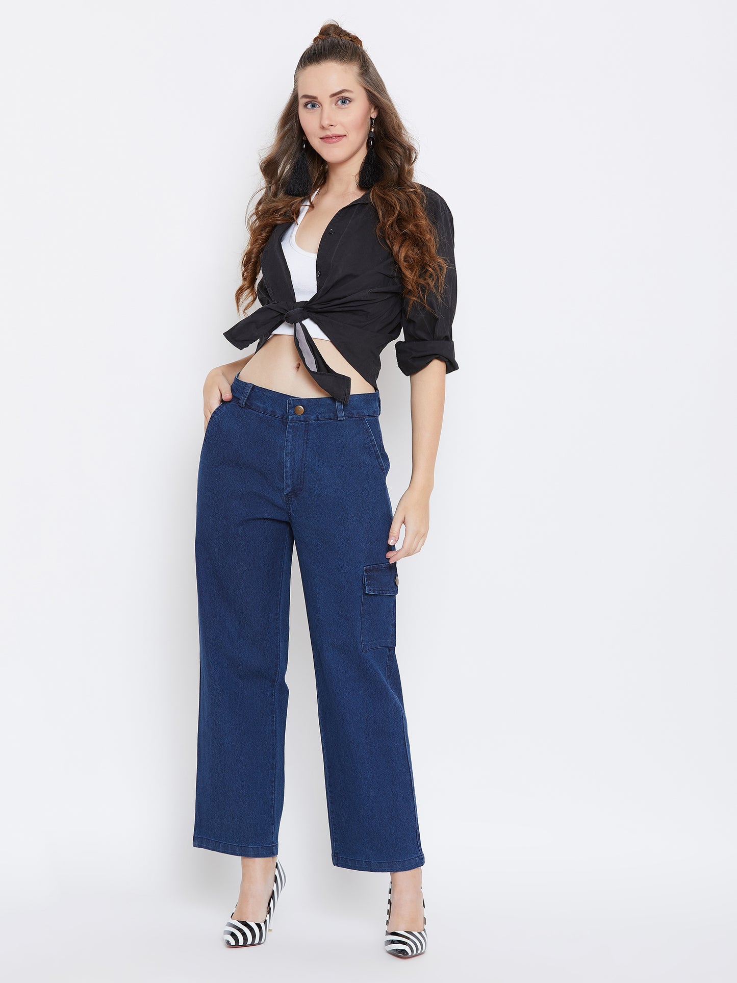 Austin Wood Women's Solid Denim Pant