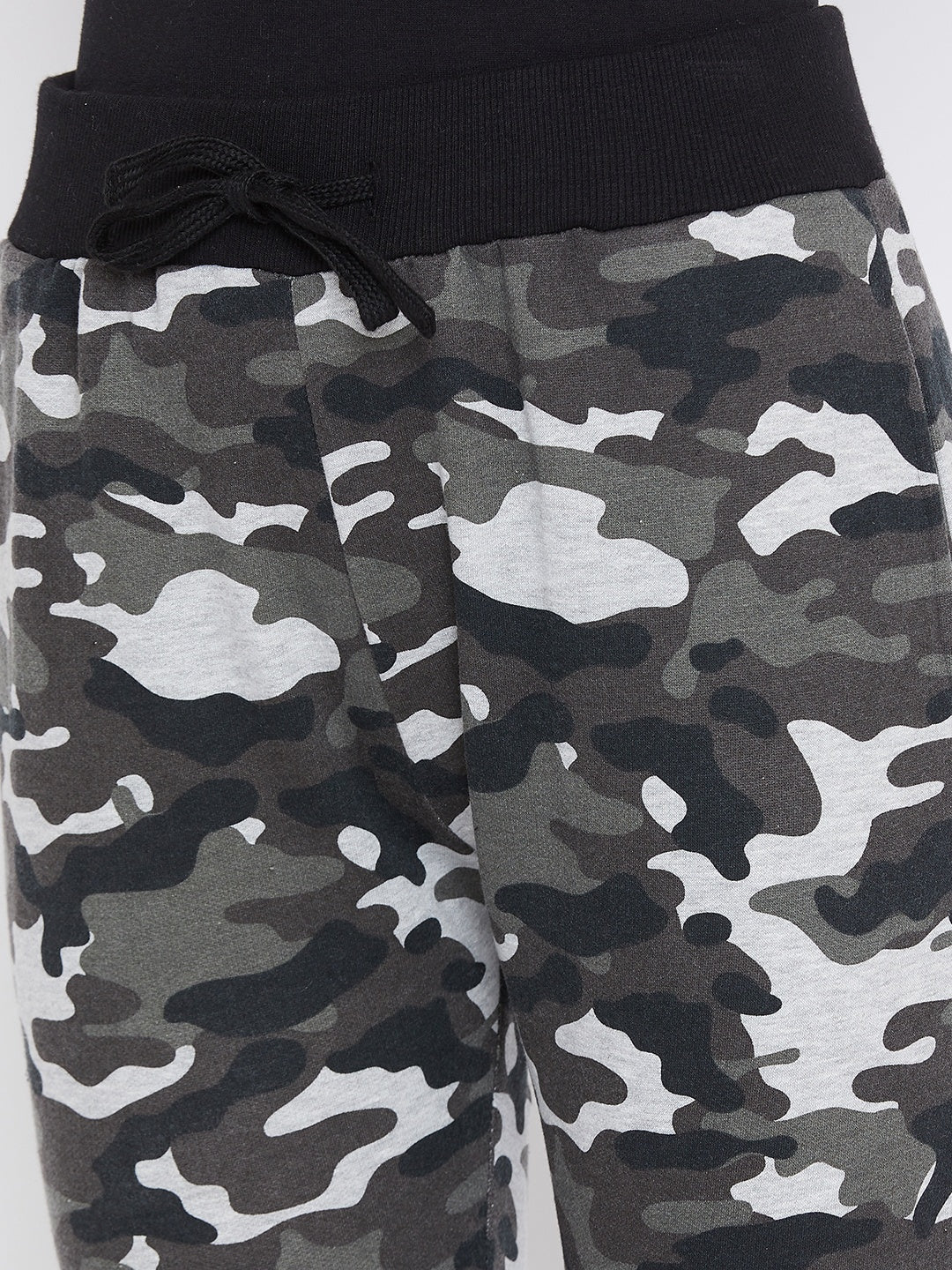 Austin Wood Women's Charcoal Full Sleeves Printed Track Suit