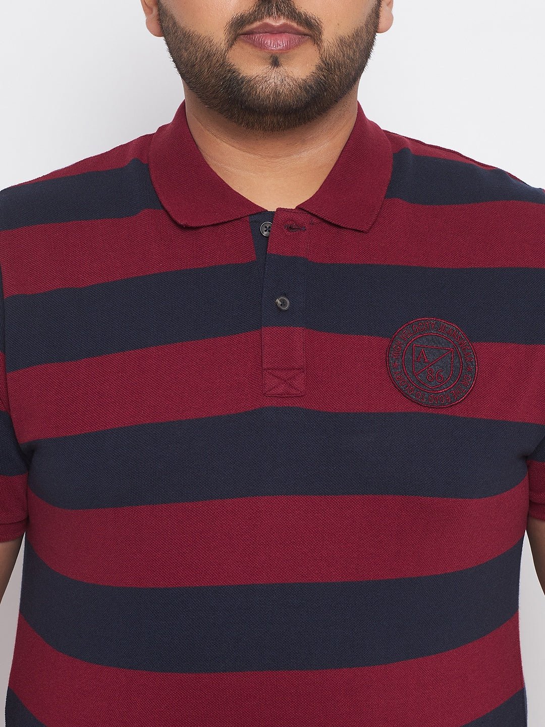 Austivo Men's Half Sleeves Polo Neck T-shirt