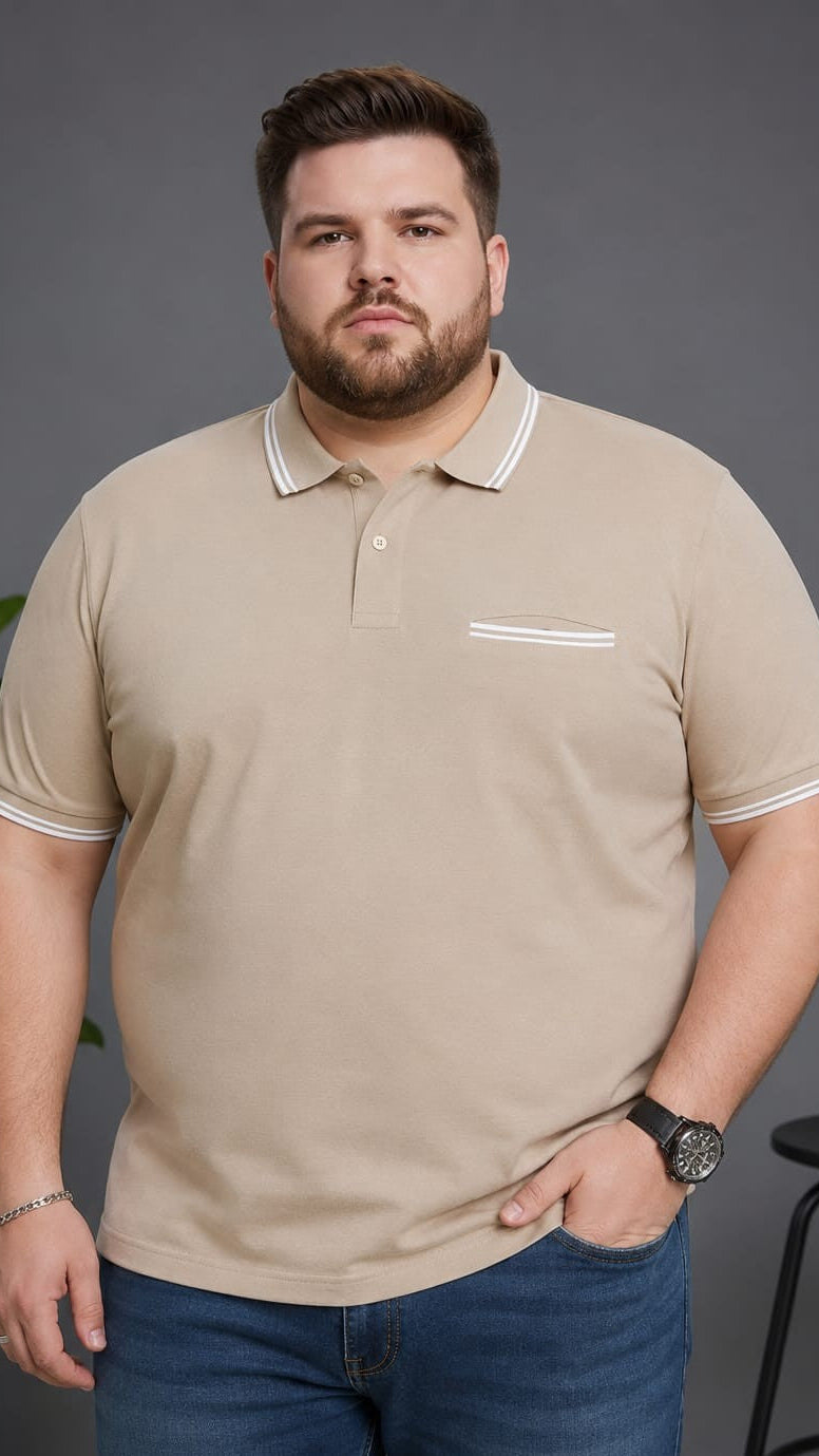 Austivo Men's Pocket  Polo Neck T-shirt