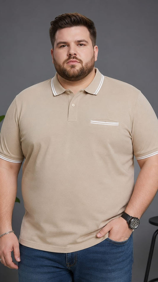 Austivo Men's Pocket  Polo Neck T-shirt