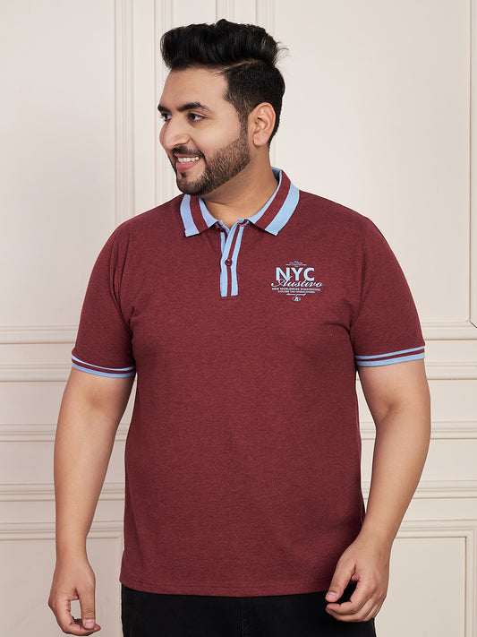 Austivo Men's  Polo Neck T-shirt