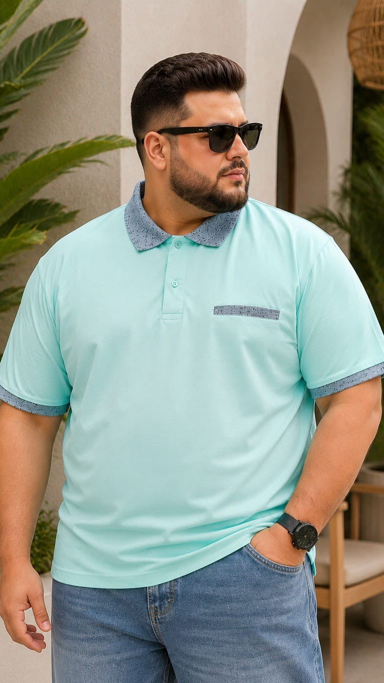 Austivo Men's Pocket Polo Neck T-shirt